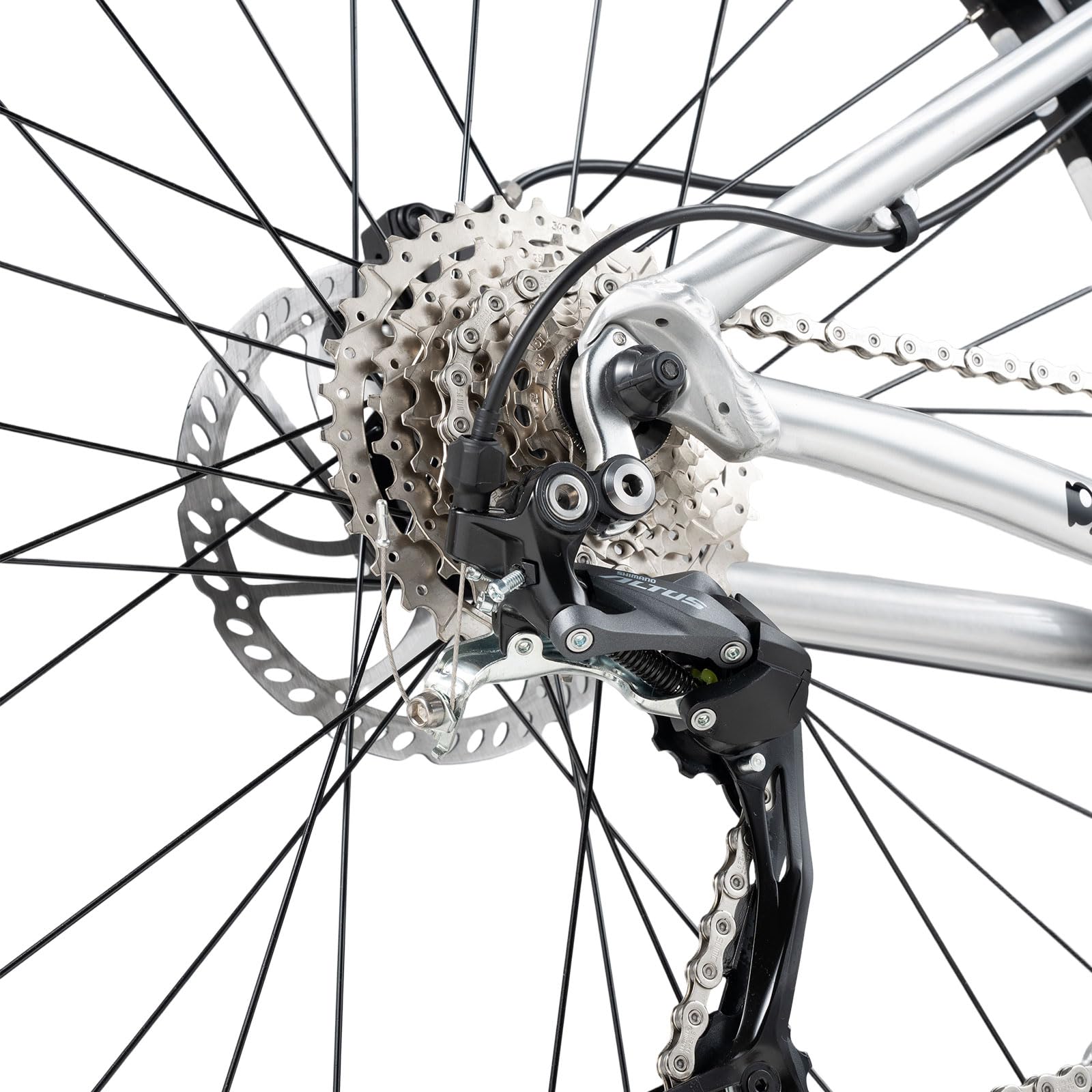 ROCKBROS Darwin V Rower Górski 26 Cali z 9-biegowym Systemem Shimano Altus M2000, Rower dla Chłopców i Dziewcząt, Mężczyzn i Kobiet, MTB z Hydraulicznymi Hamulcami Tarczowymi