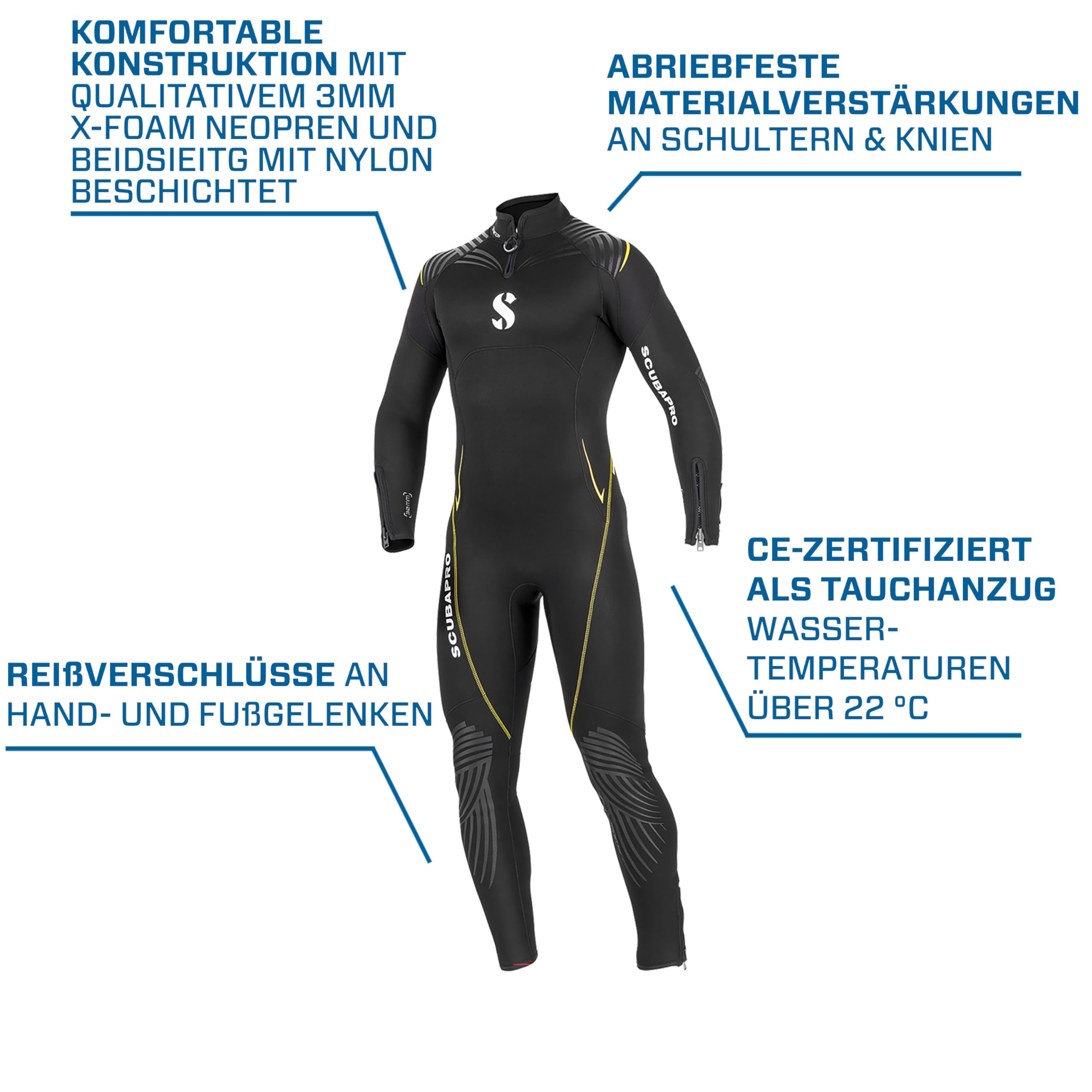 SCUBAPRO Definition Dampfgarer, 3 mm, Herren