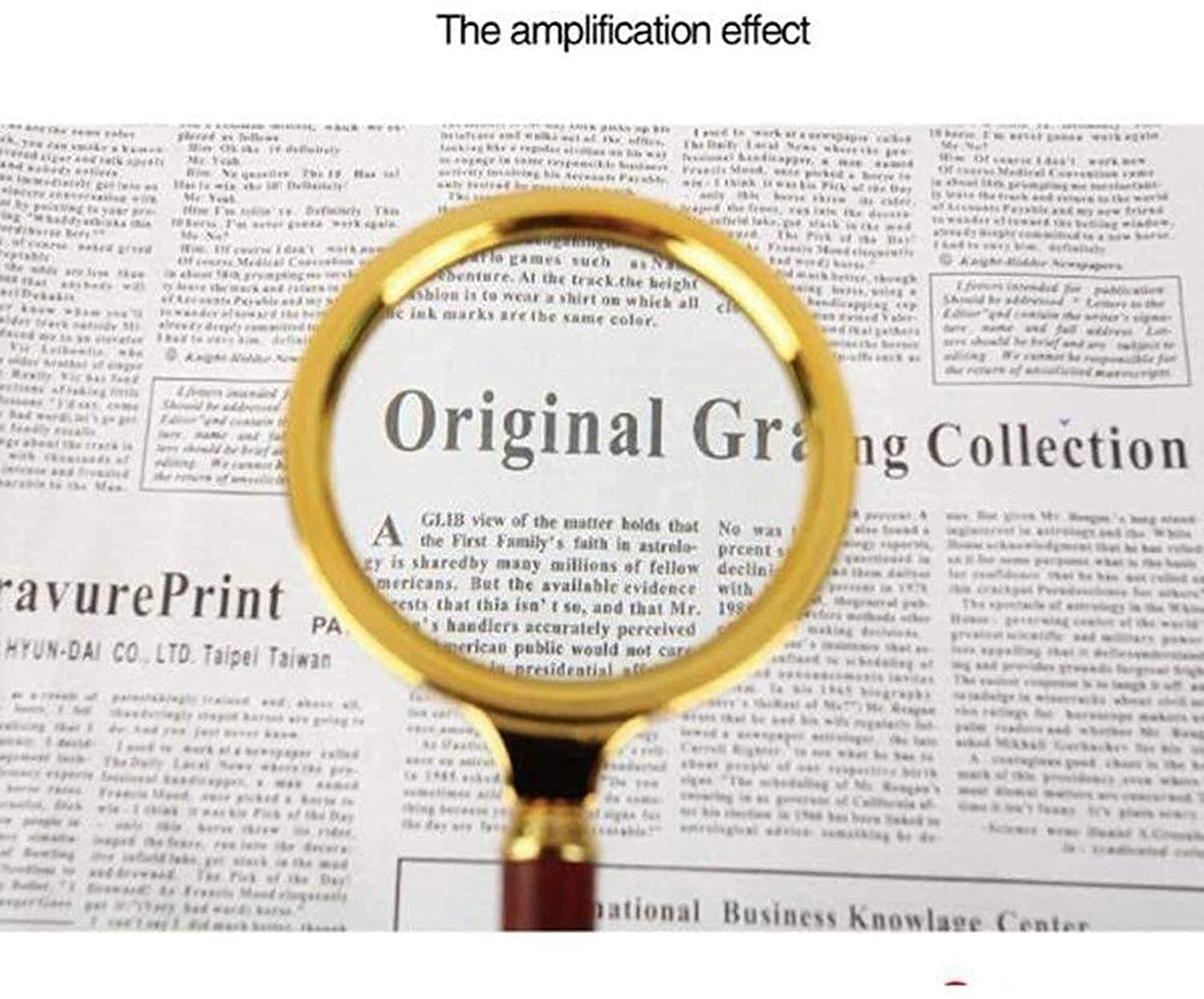 Lenti di ingrandimento Lente di ingrandimento ad Alta capacità di riconoscimento Adatta per la Lettura di Libri per Anziani Identificazione Oro 60mm 15X Lente d