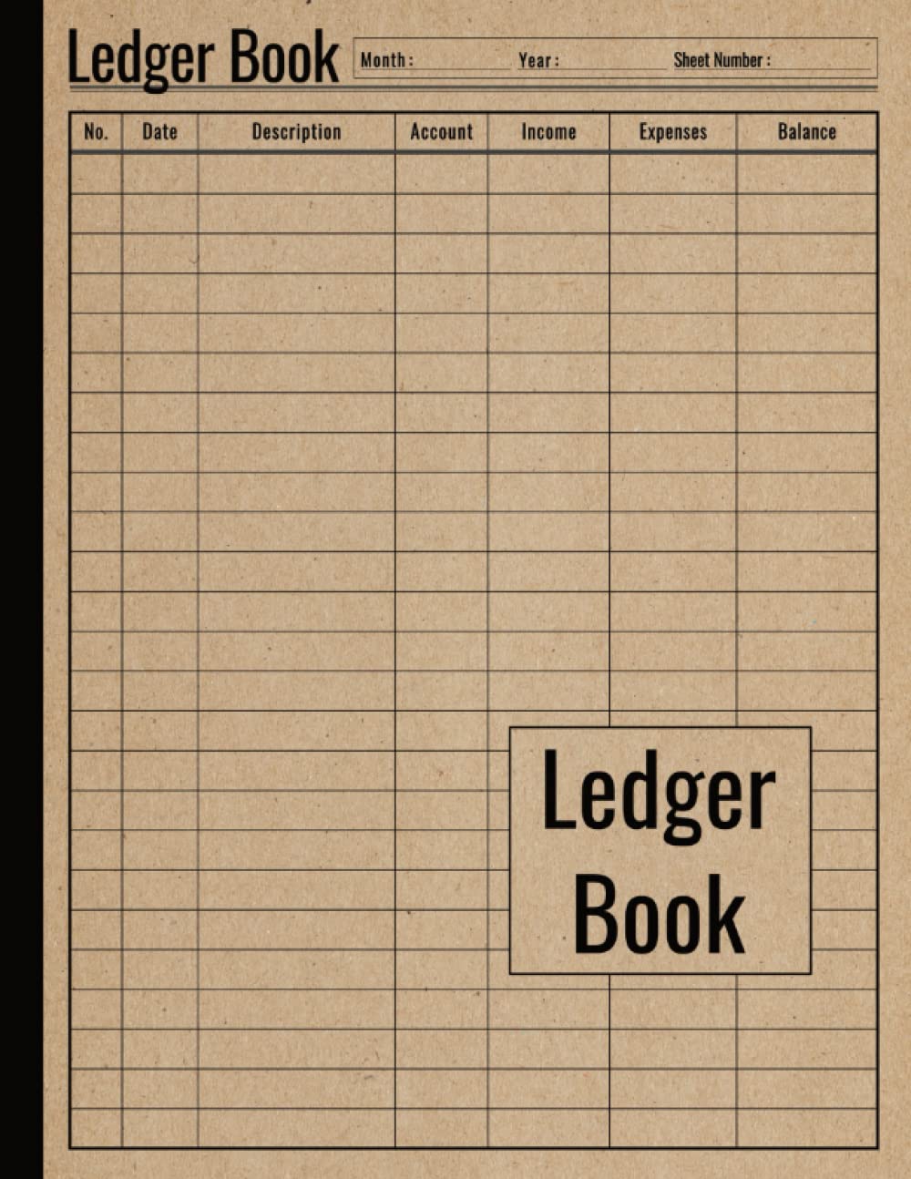 Ledger Book: Income and Expense Log Book,Ledger Book for Small Business