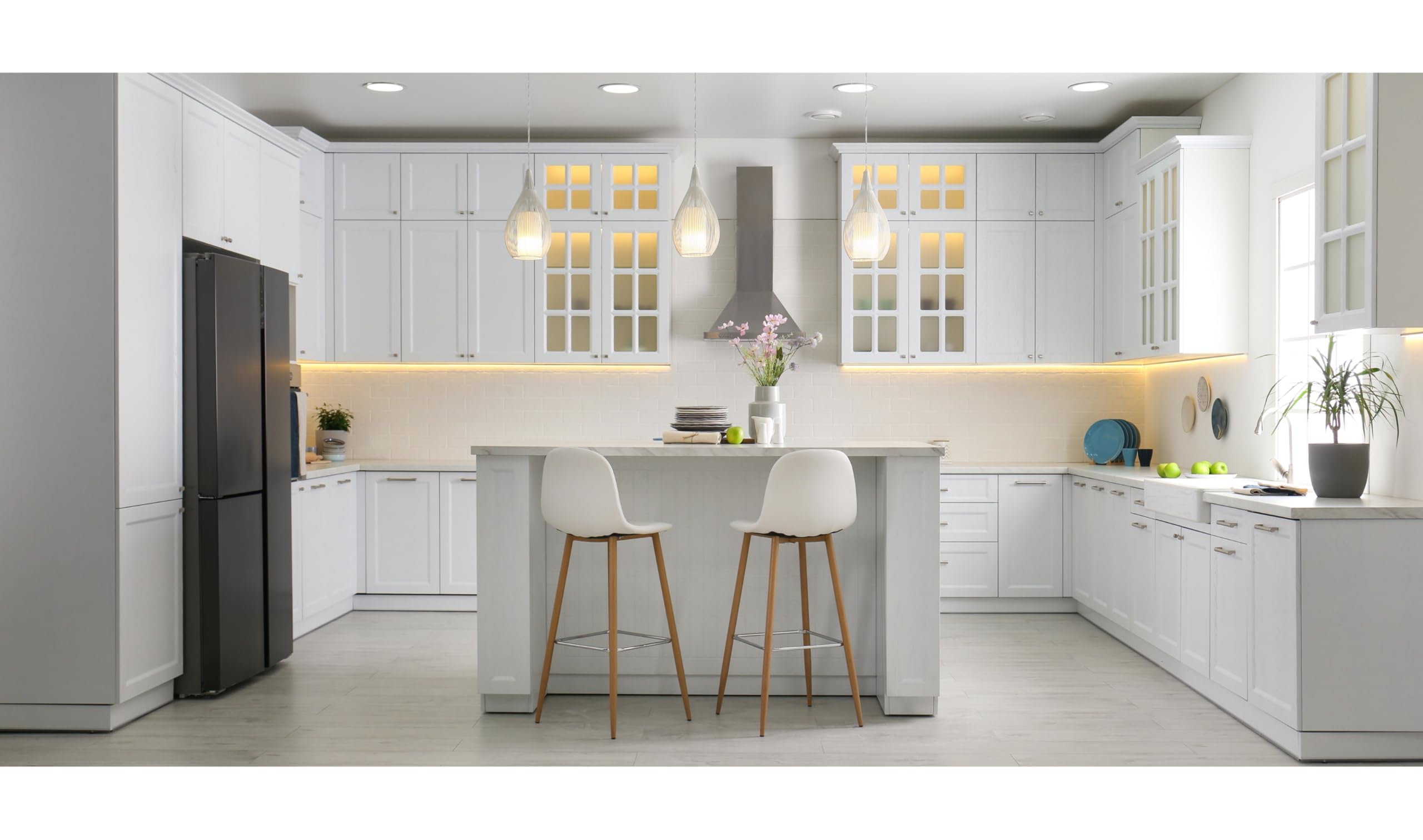 SEBSON Modulo LED 230V Bianco Caldo - Classe di Efficienza Energetica A | Lampadina LED 2,5W, 3000K, 450lm, Sostituisce GU10 MR16 50W, Faretto Incasso ø50x26mm - Set da 10