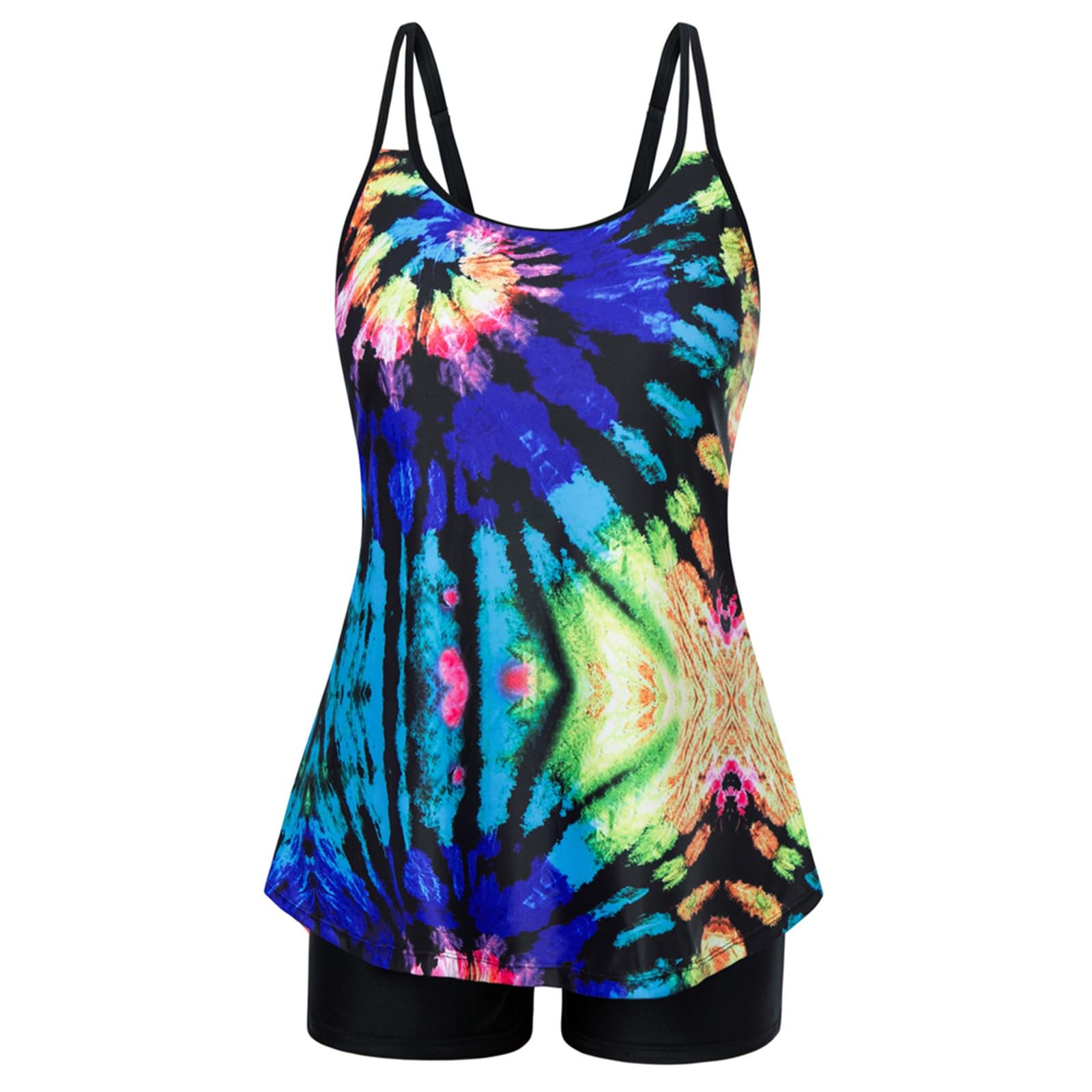 2026 Bañador Bikini Mujer Amazon Espagne Traje de baño Tankini Talla Grande con Estampado Floral, Parte Inferior Bikini Cintura Alta, Dos Piezas para Nadar cómodamente