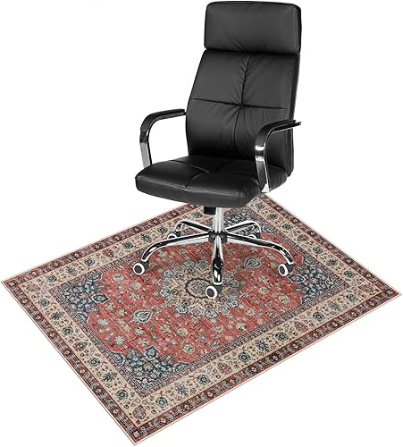 Miniatura 8 de Anidaroel Tapete para silla para suelo de madera dura, tapete de escritorio de 48 x 60 pulgadas para suelos duros, alfombras de oficina