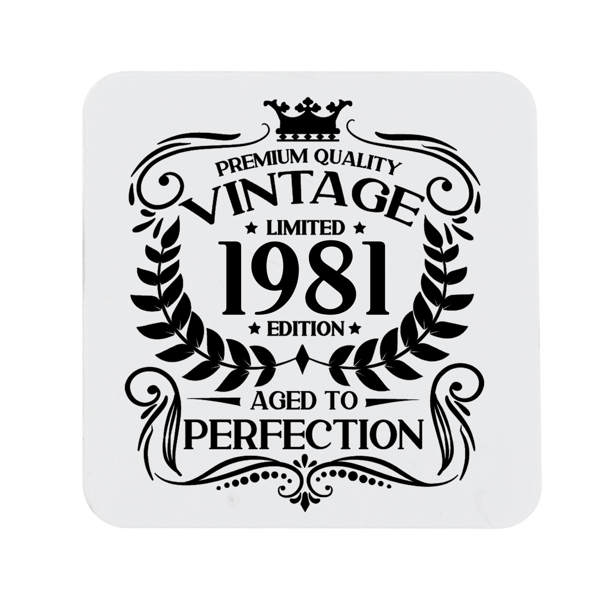 80th Birthday Gift for Men Vintage 1946 Aged to Perfection Engraved Slate Coaster Present for 80 Year Old Etched Natural Slate Placemat (Round Slate) — view 77