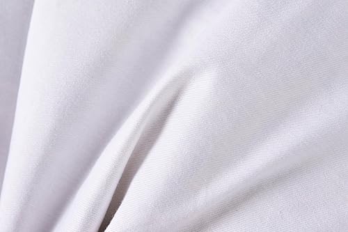 Miniatura 3 de Juego de 2 almohadas de plumón, fundas de algodón para cama y sofá, 22 x 22 pulgadas