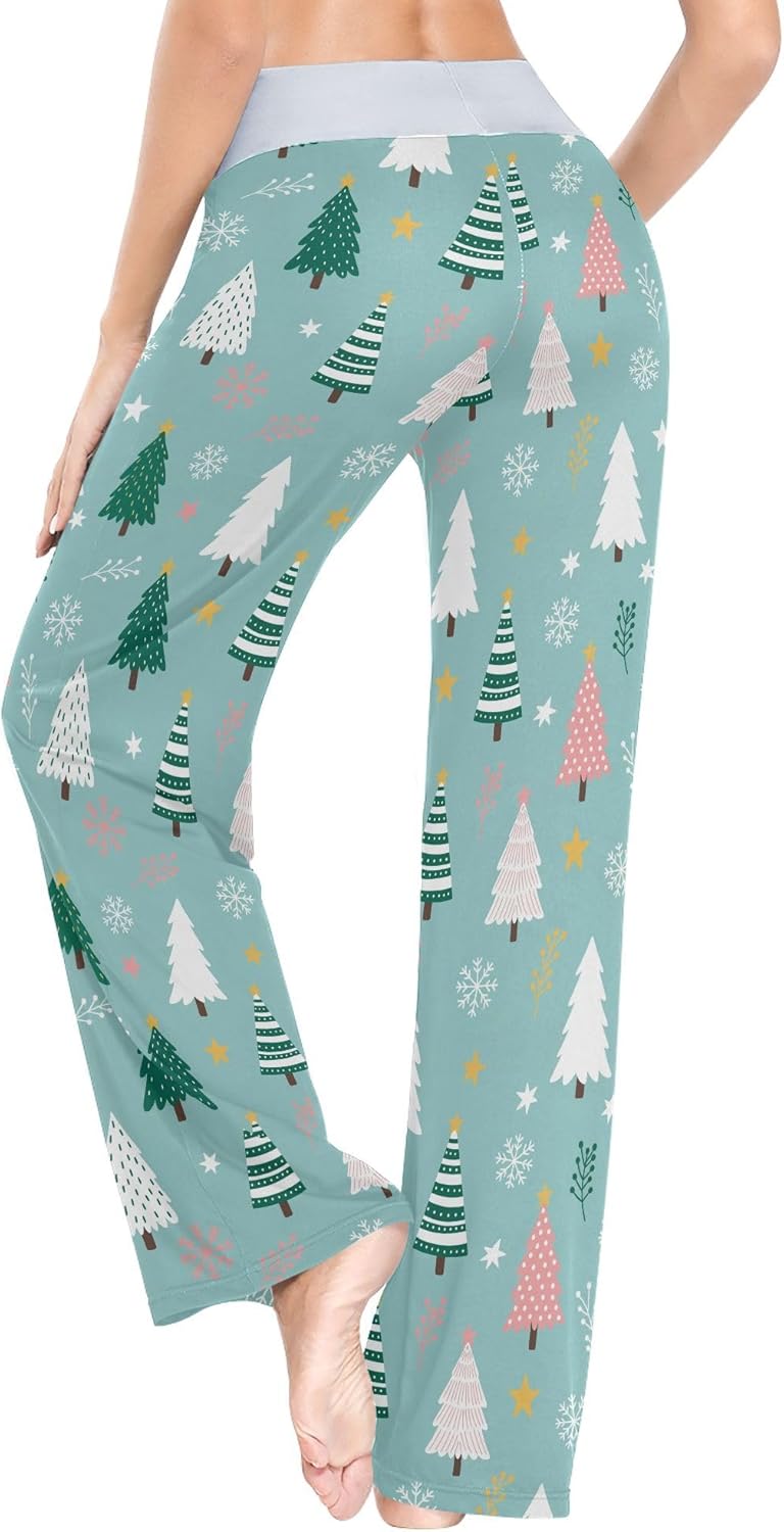 Exnundod Womens's Pajama Pants Christmas Pajama Bottoms Comfy Wide Leg Sleep Pj Yoga Lounge Pants XS-XL - Image 5