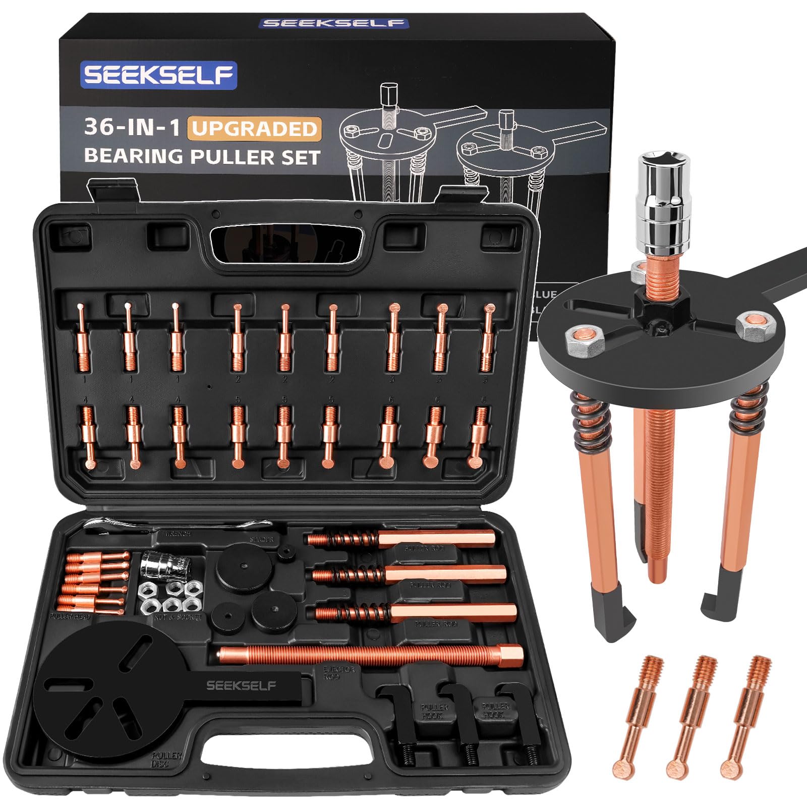 Lagertrekker 12 Inch - Verstelbare Twee Armen Trekker voor het