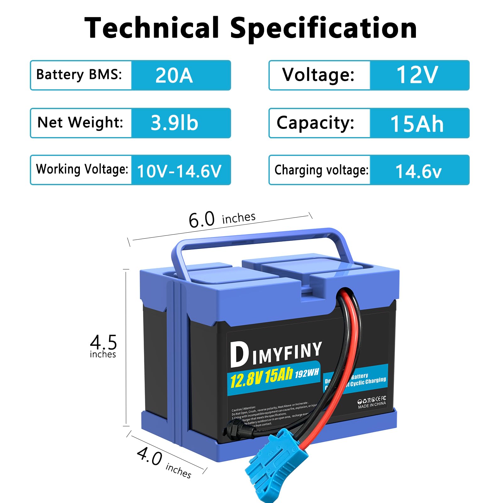 12V 15Ah Battery for Peg Perego John Deere Tractor Ride-On Toy Car + 2A Charger