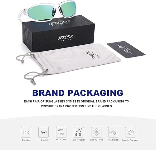 Miniatura 6 de Gafas de sol polarizadas para hombres y mujeres, deportes envolventes alrededor de correr, pescar, gafas de sol con protección UV400 RFS8202