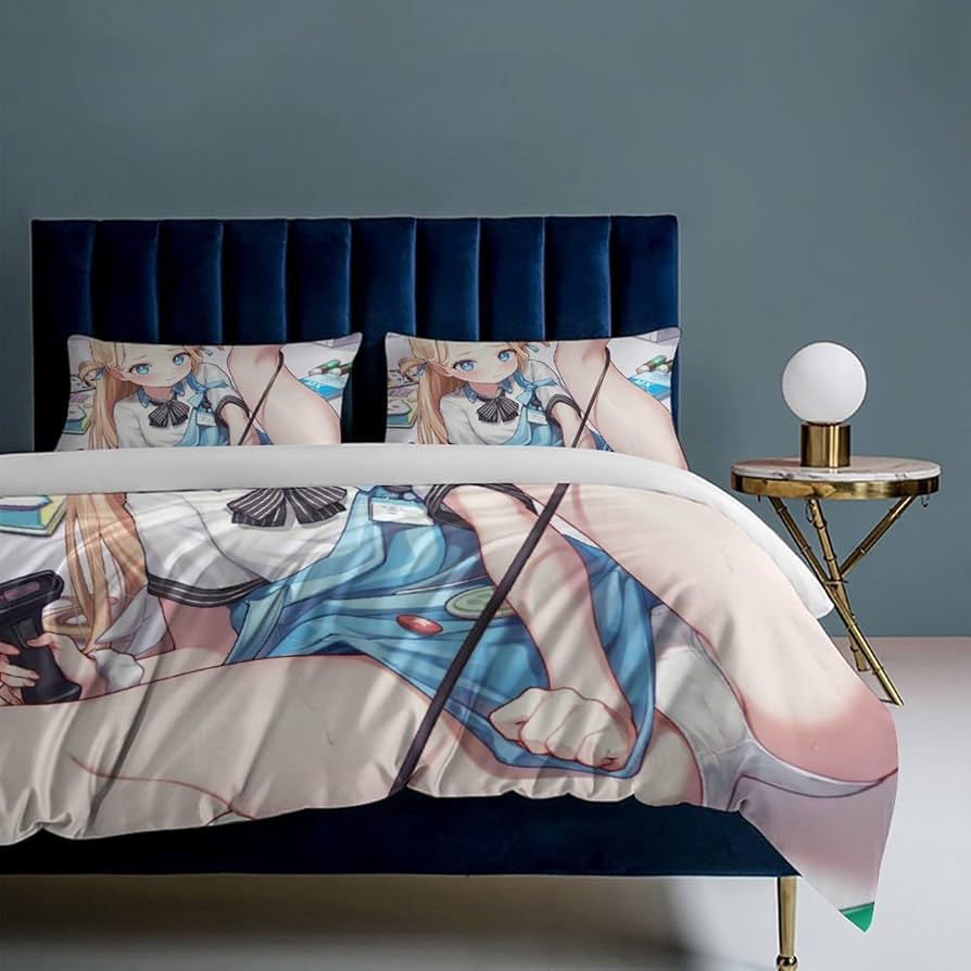 Amazon｜ブルアカ ソラ パンツ 布団カバー 三点セット 枕カバー