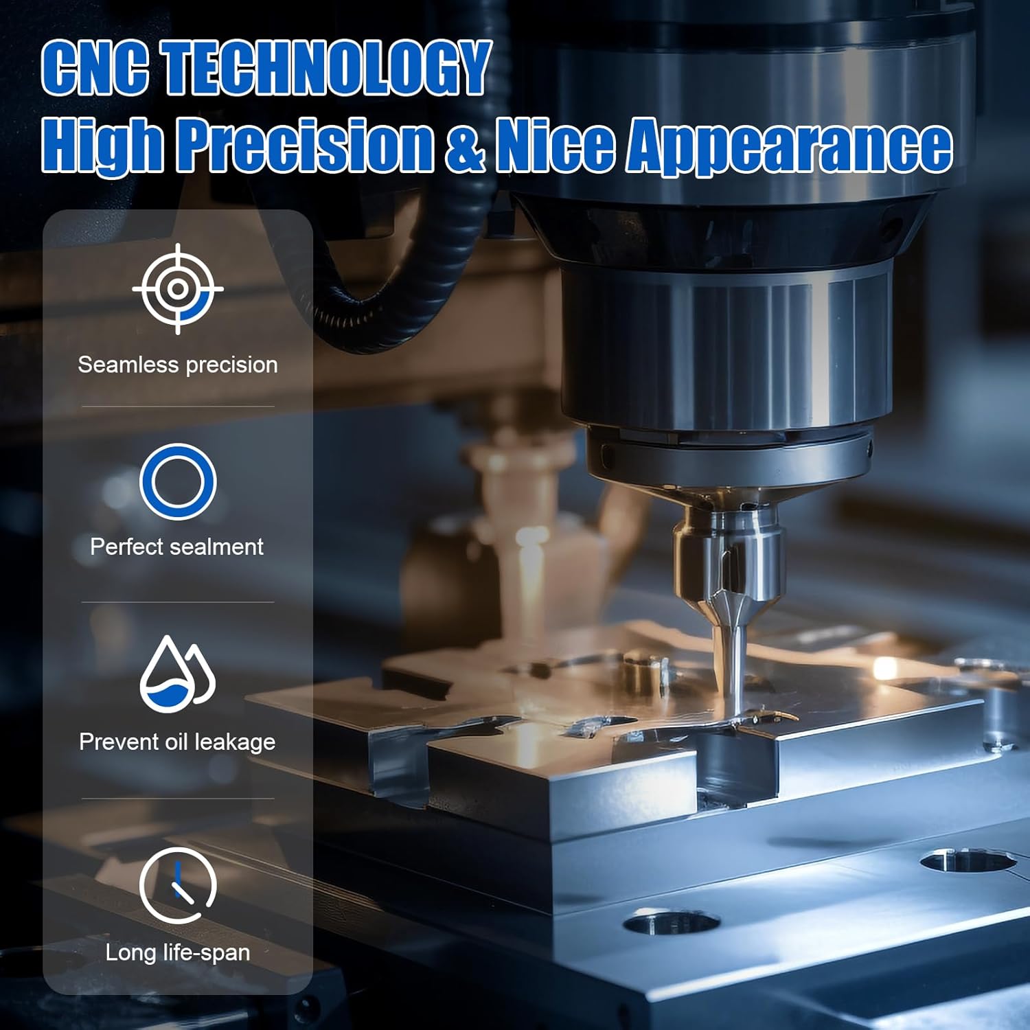 Crankshaft Seal Upgrade Kit for Polaris Ranger 900/1000, RZR 900/1000 (Includes Turbo), General 1000 All Years/Models | Crank Clutch Oil Seal with Black Ring