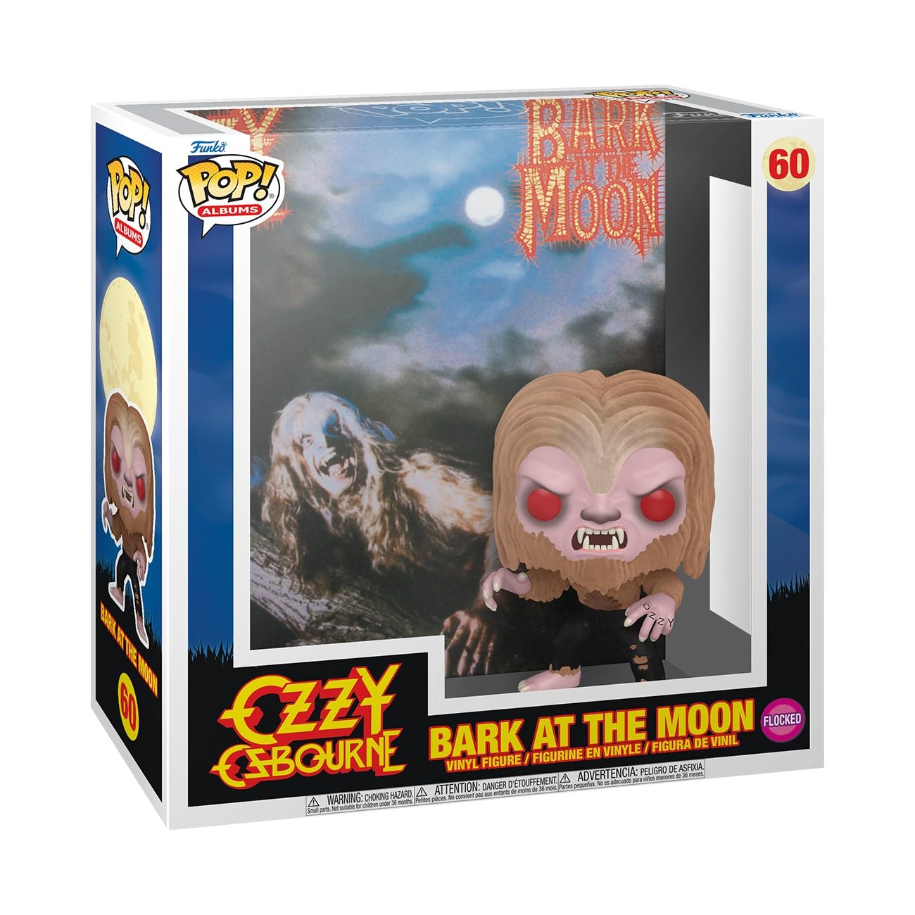 Funko POP! Albums: Ozzy Osbourne - Bark at the Moon (Flocked) - Collectable Vinyl Figure - Official Merchandise - Toys for Kids & Adults - Music Fans - Model Figure for Collectors and Display