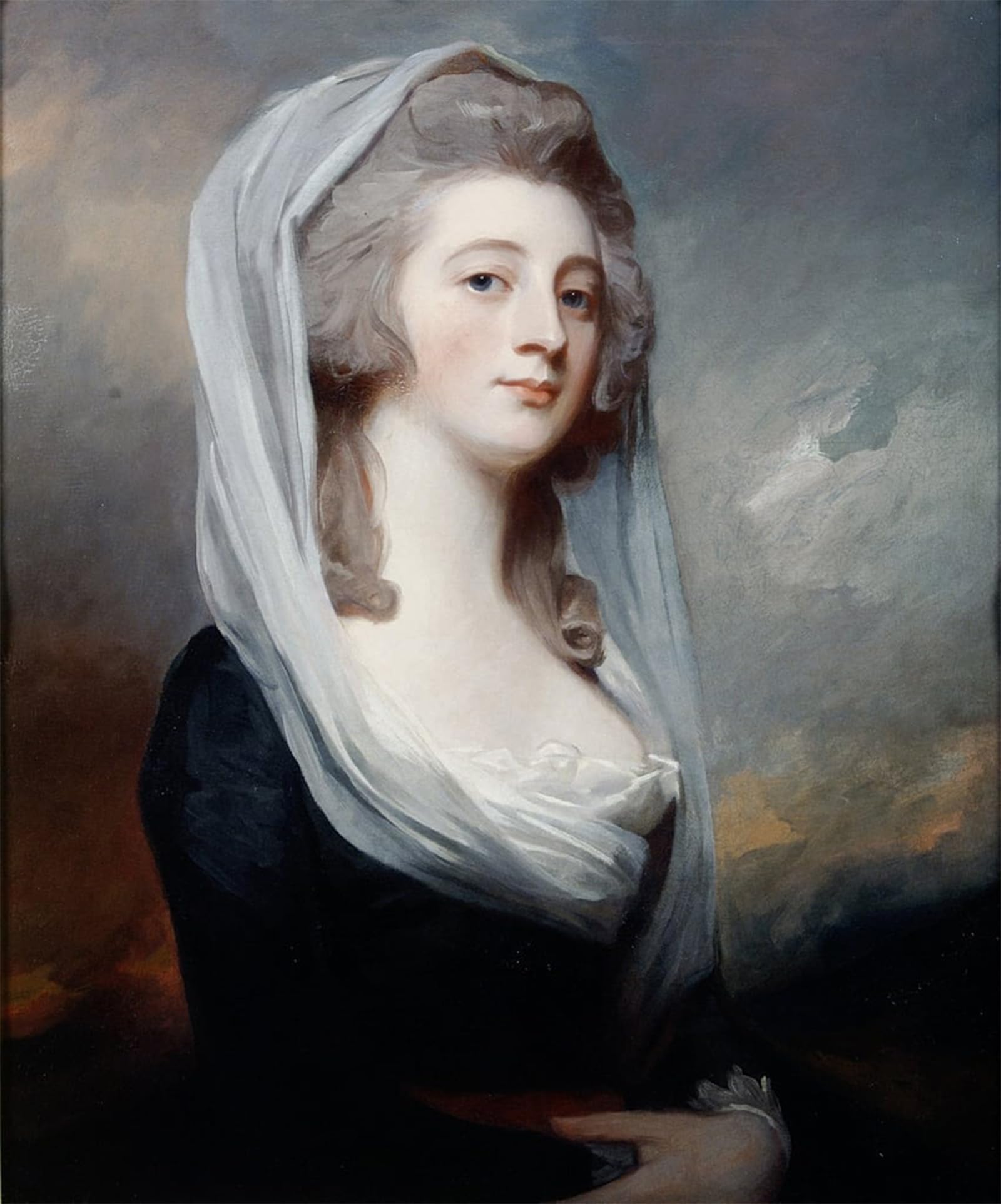Tableau Charlotte Gunning George Romney, affiche art classique pour décoration salon - 5