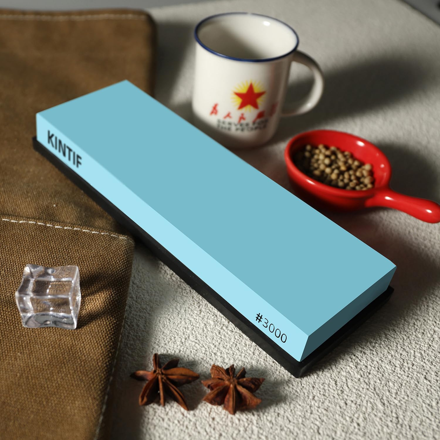 diamond Sharpening Stone Whetstone #3000, Mixed abrasive SiC，Fast Cutting, Ideal for Hard Metals, Great Feedback