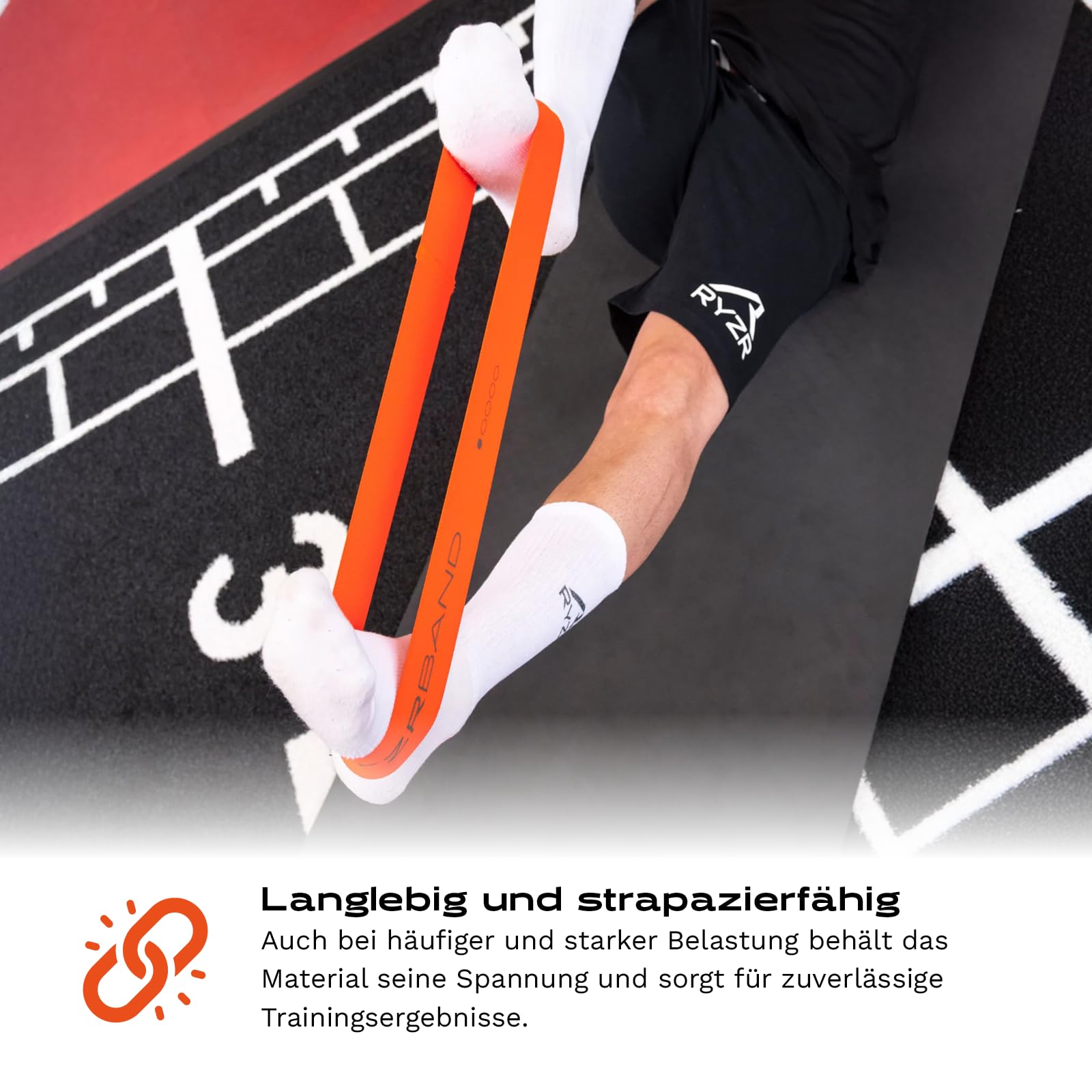 RYZR Band – Stoff Widerstandsbänder 33,5×6 cm aus dem Profisport entwickelt | 5 Widerstände 4–22 kg | Breiter, dehnbarer & komfortabler für Ganzkörpertraining | Mobility, Kraft, Activation, Fitness