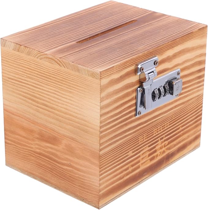 EALRIDV Vintage Holzschatzkiste Mit Schloss - 23,5x16x9cm Dekorative Aufbewahrungsbox