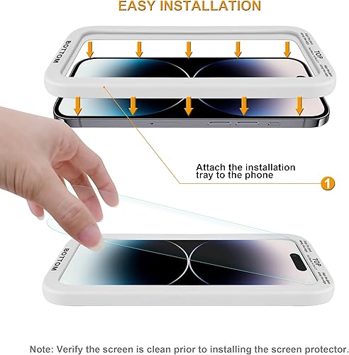 Miniatura 15 de Supershieldz (2 unidades) Diseñado para iPhone 14 Plus/iPhone 13 Pro Max (6.7 pulgadas) Protector de pantalla de vidrio templado