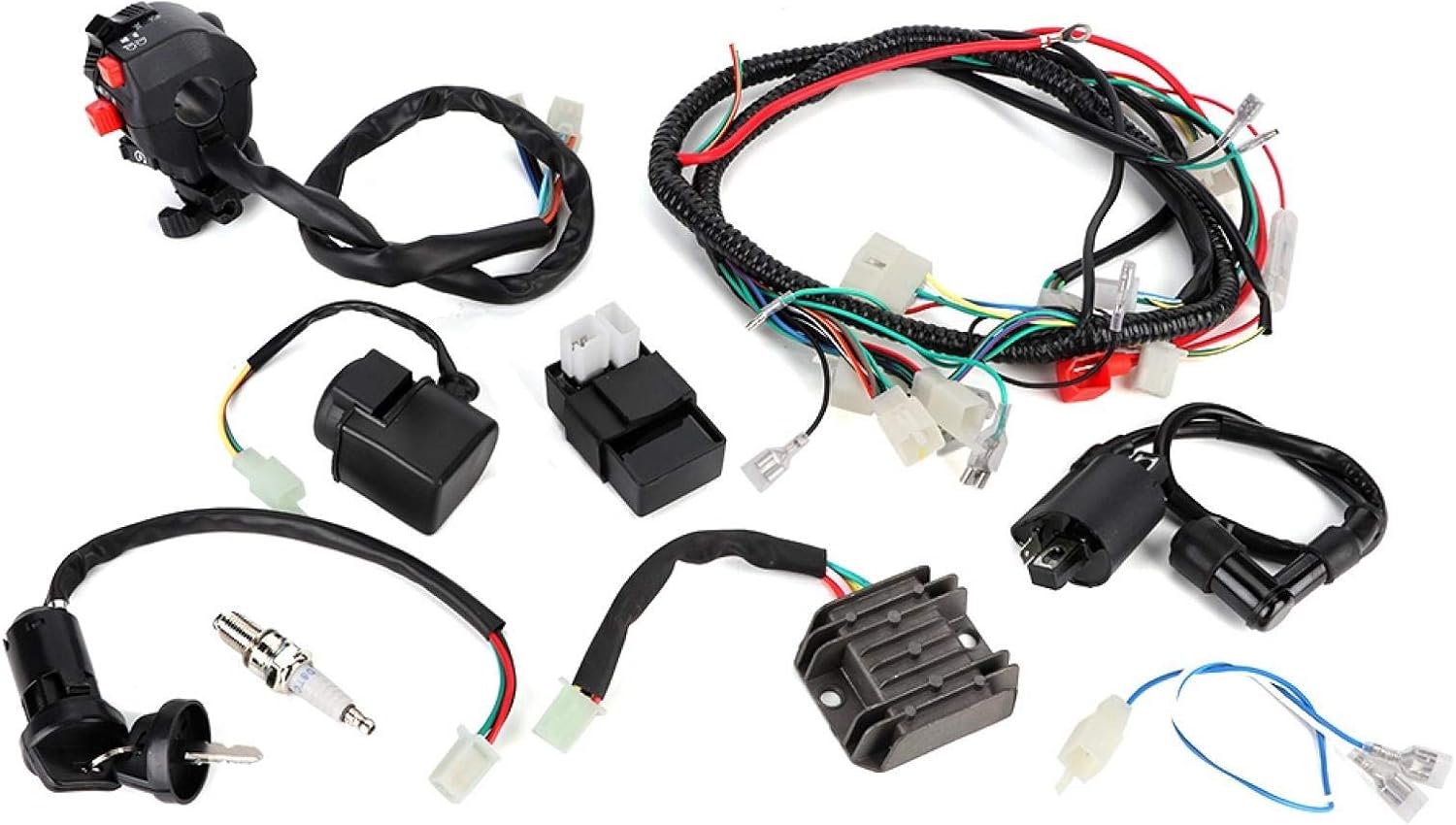 Electric Wiring Harness Wire CDI Assembly Accessory for ATV Quad Bike Fit for Fit for Motowork Harness Wire Harness Assembly