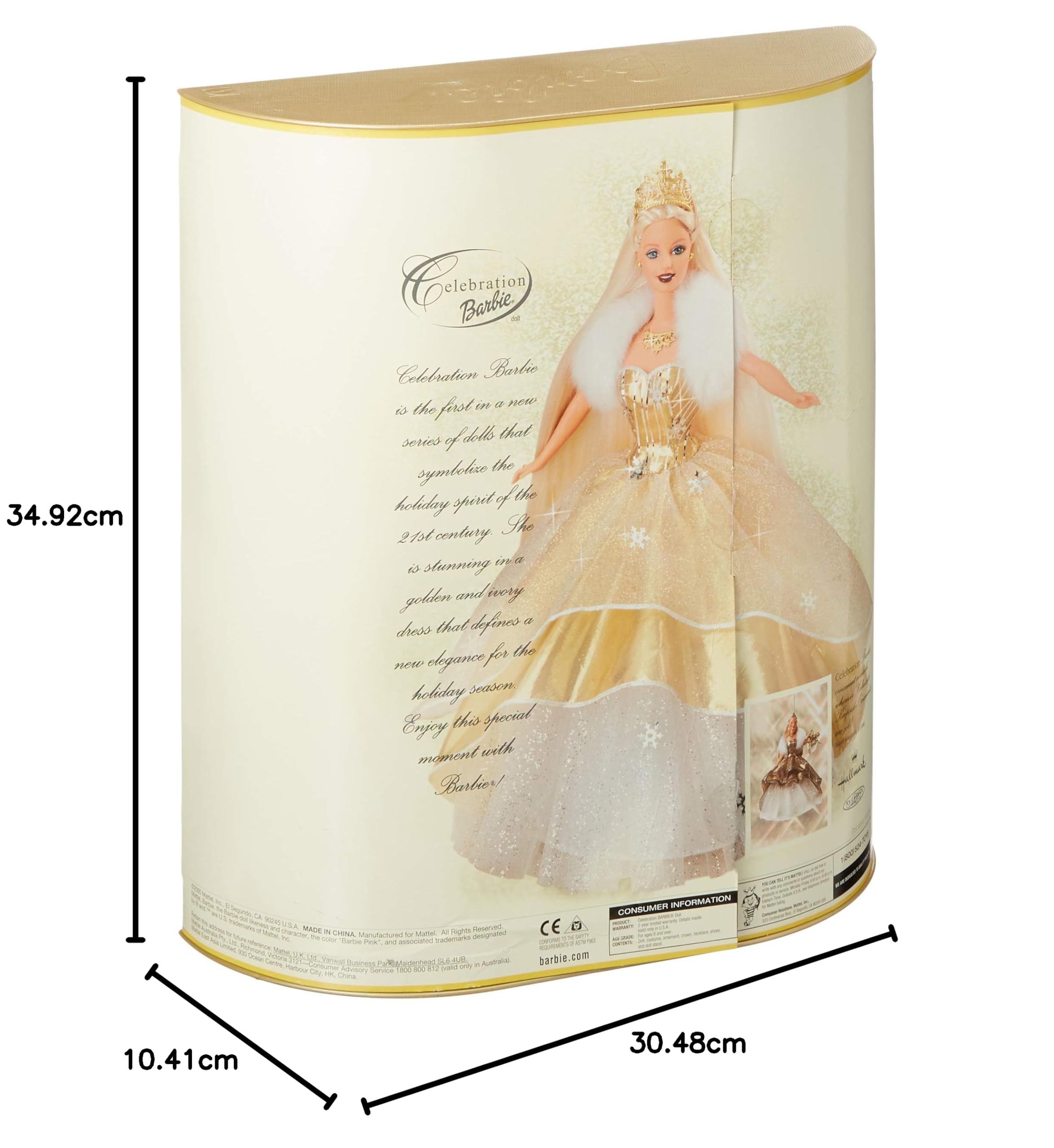 Mattel Celebration Barbie 2000 And Millennium Princess Barbie