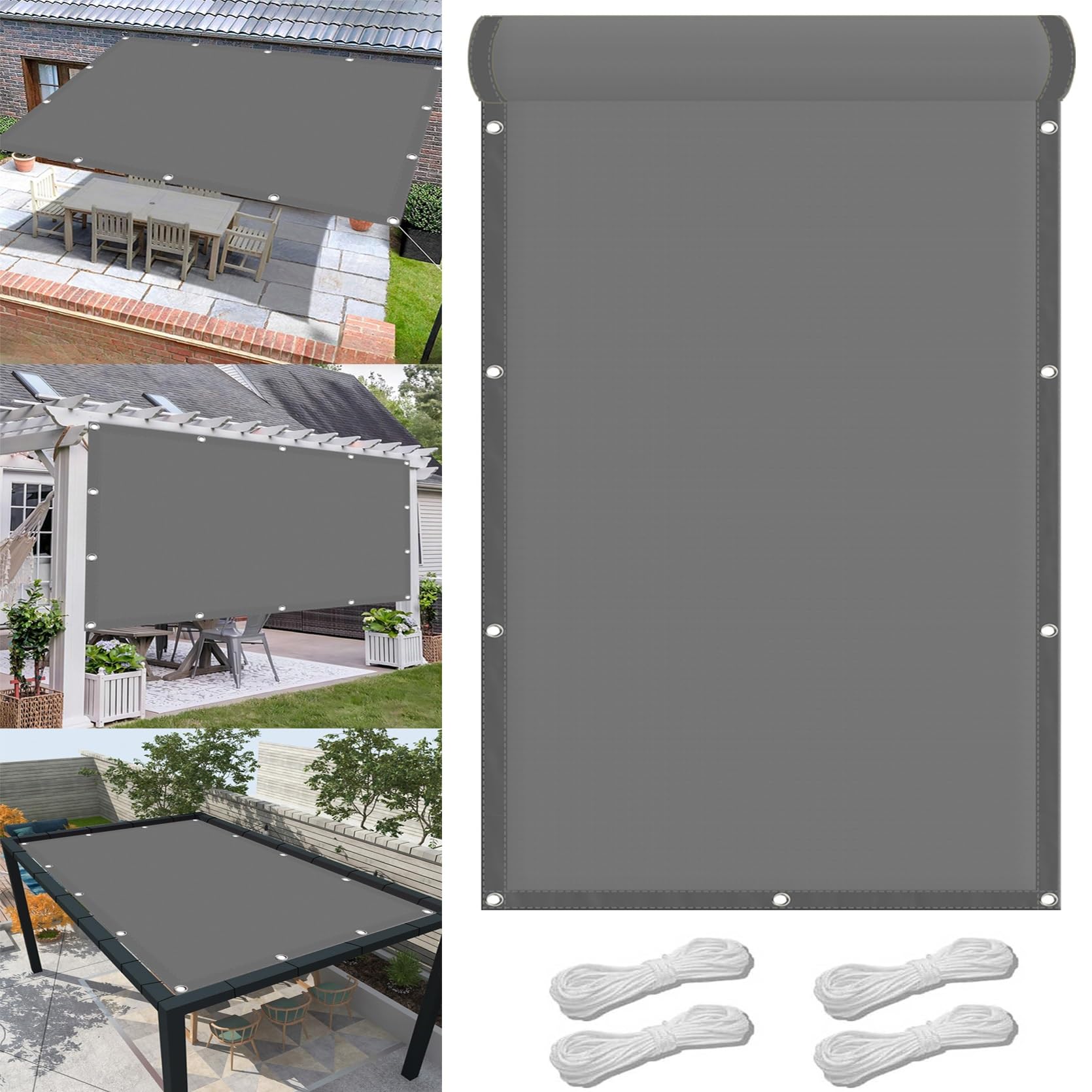 Amazon.co.jp: ベランダ目隠しシート 目隠しフェンス 3 x 3.6 m