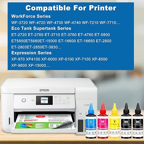 Miniatura 2 de Tinta de sublimación para Ecotank ET-2850 ET-2800 ET-3850 ET-8550 ET-2803 ET-2760 ET-2720 ET-2400 ET-4850 ET-15000 ET-2750  F170 F577 0 Impresoras,