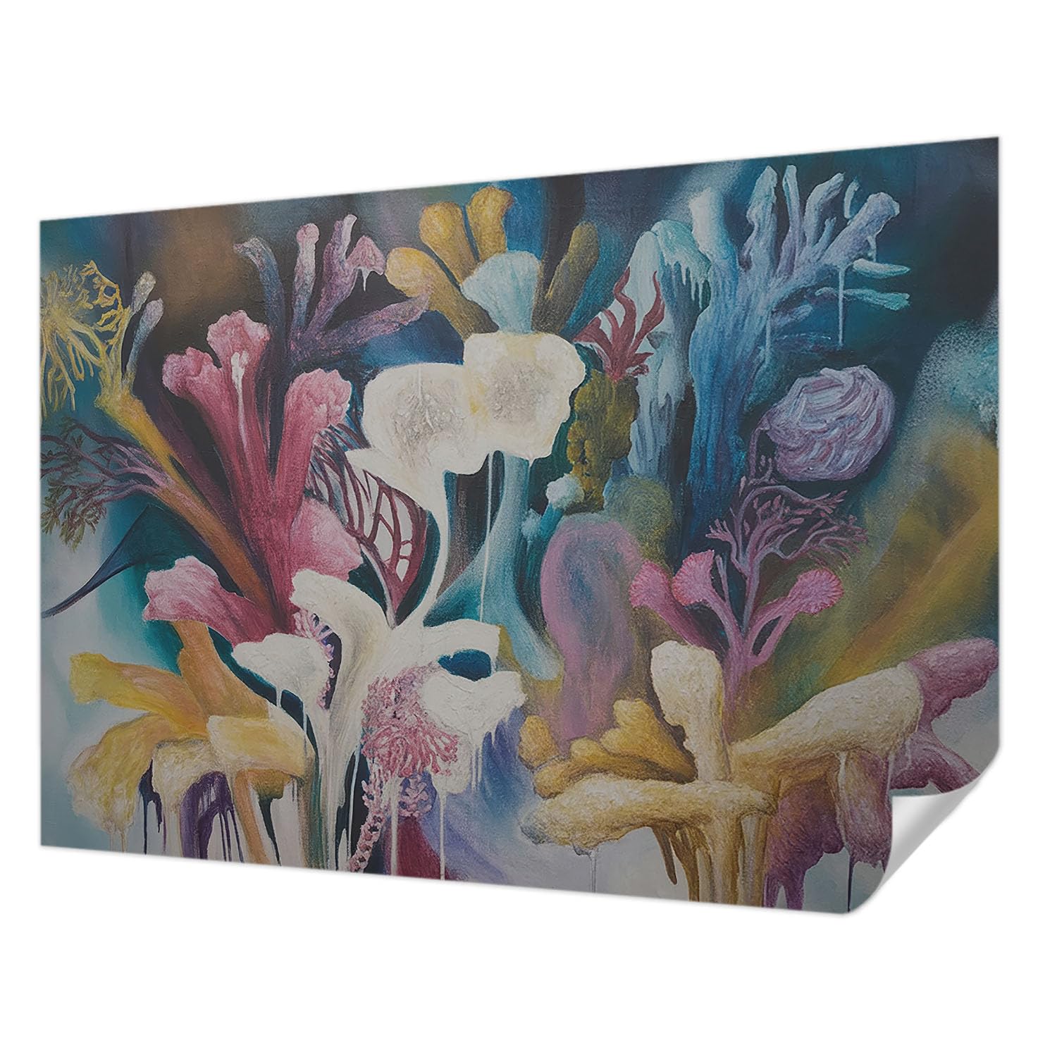 Papier Peint Auto-Adhésif 208x146 cm Tulup - Explosion Florale Panoramique