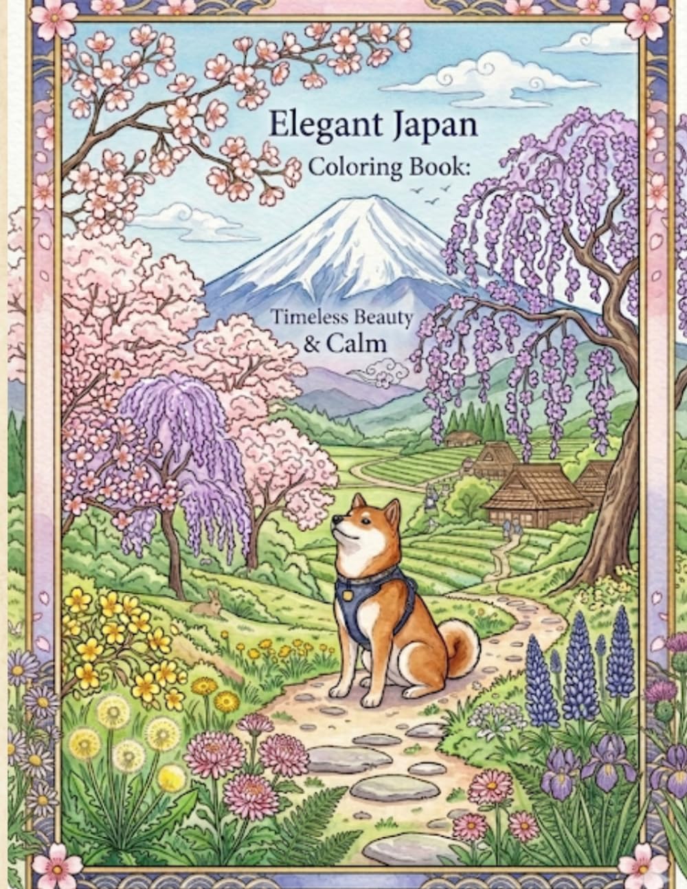 Elegant Japan Coloring Book: Timeless Beauty & Calm
