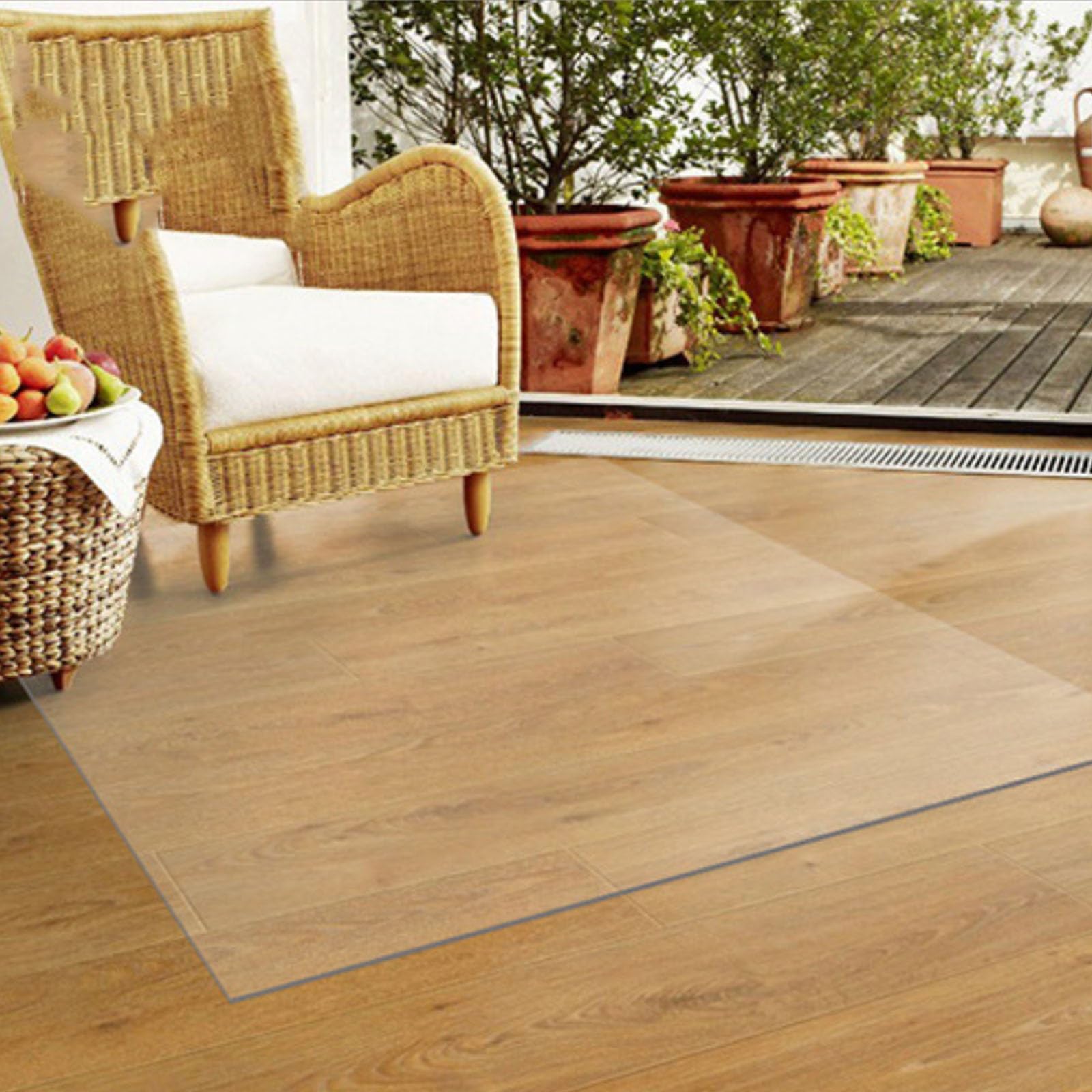 Clear Chair Mat for Hard Floors Thick 1.5mm PVC Floor Protector Mats 40x100cm 80x120cm 140x180cm Transparent Floor Mats Pet Pad Cuttable (Color : Thick 1.5mm/0.06", Size : 30x60cm)