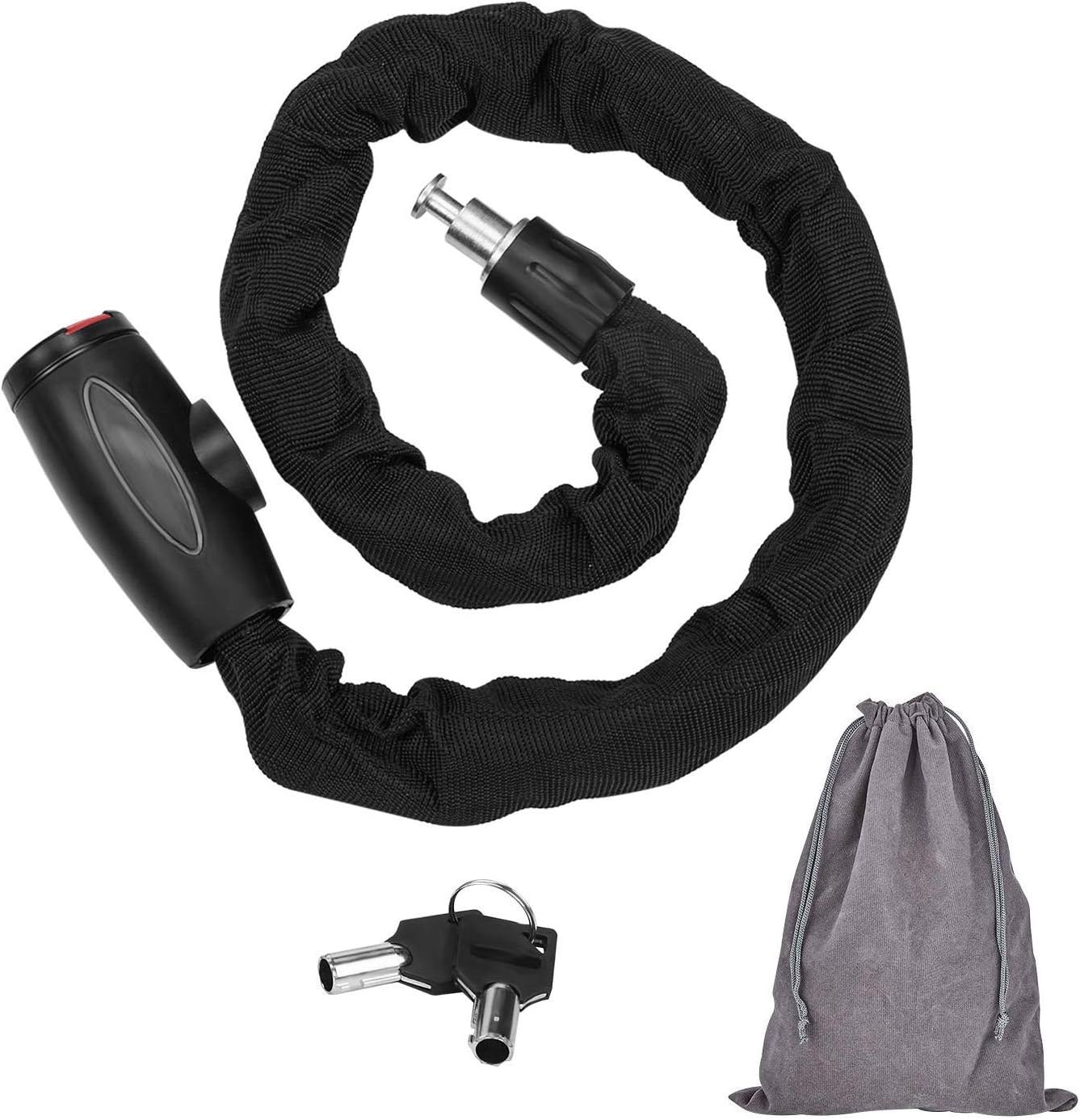 INTEKIN Chaîne antivol pour vélo de 90 cm - Robuste - Antivol