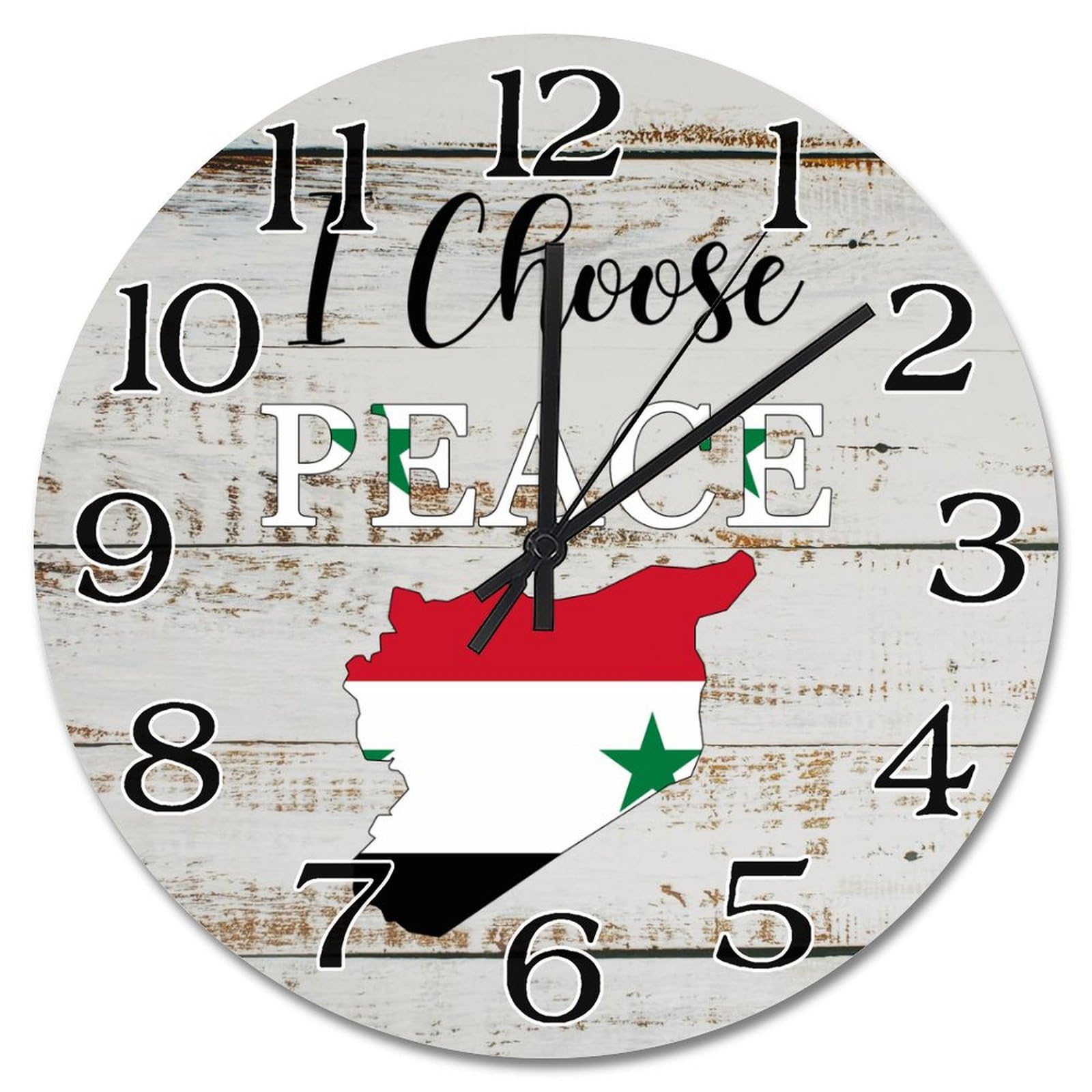 Horloge Syrie cadeau souvenir en bois décoration maison