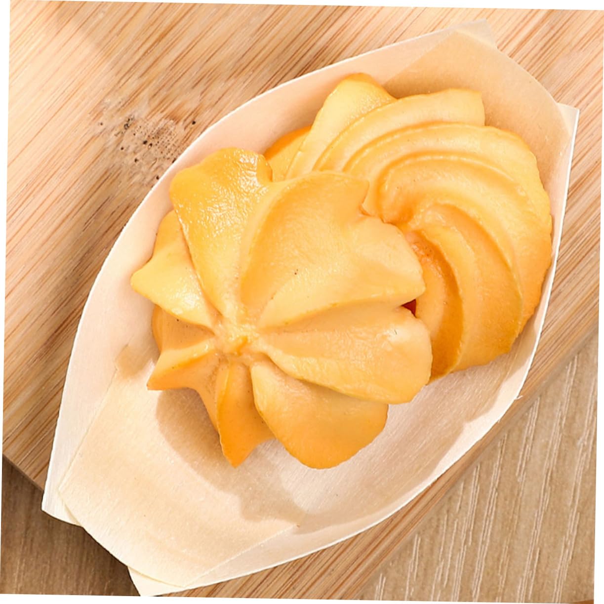 FUNOMOCYA 250pcs Sushi Kayak Snack Tray Sushi Boat Sushi Containers Boat Serving Tray Restaurant Sushi Plate Sushi Bridge Leaf Boat Serving Dish Sushi Serving Tray Boat Dishes Pine Wood