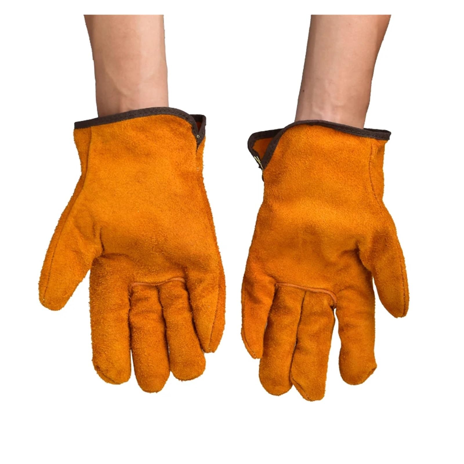 Mandil de Soldador, 3/5/10 pares de guantes de trabajo de protección laboral cuero vacuno suave protección de seguridad for soldadura guantes de soldadura aislados resistentes al desgaste(10pairs)