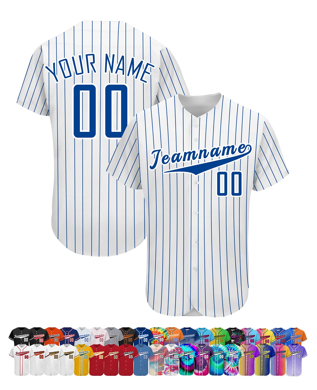 Maillot de Baseball personnalisé Homme Femme Enfant avec nom numéro Logo Couleur 4