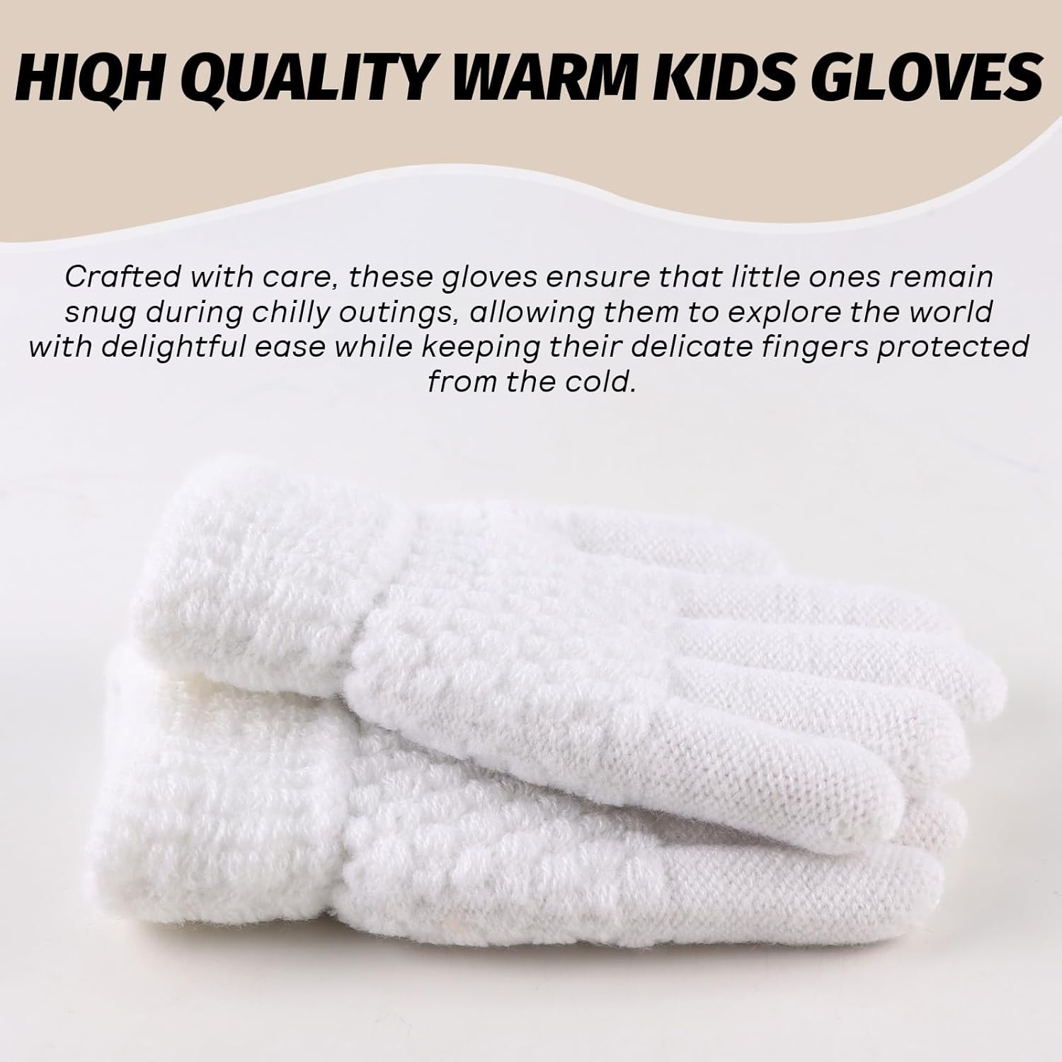 JANGANNSA Cold Weather Kids Gloves Warm Knitted Children Magic Glove With Fleece Lining Winter Gloves For Boys Girls - Image 3