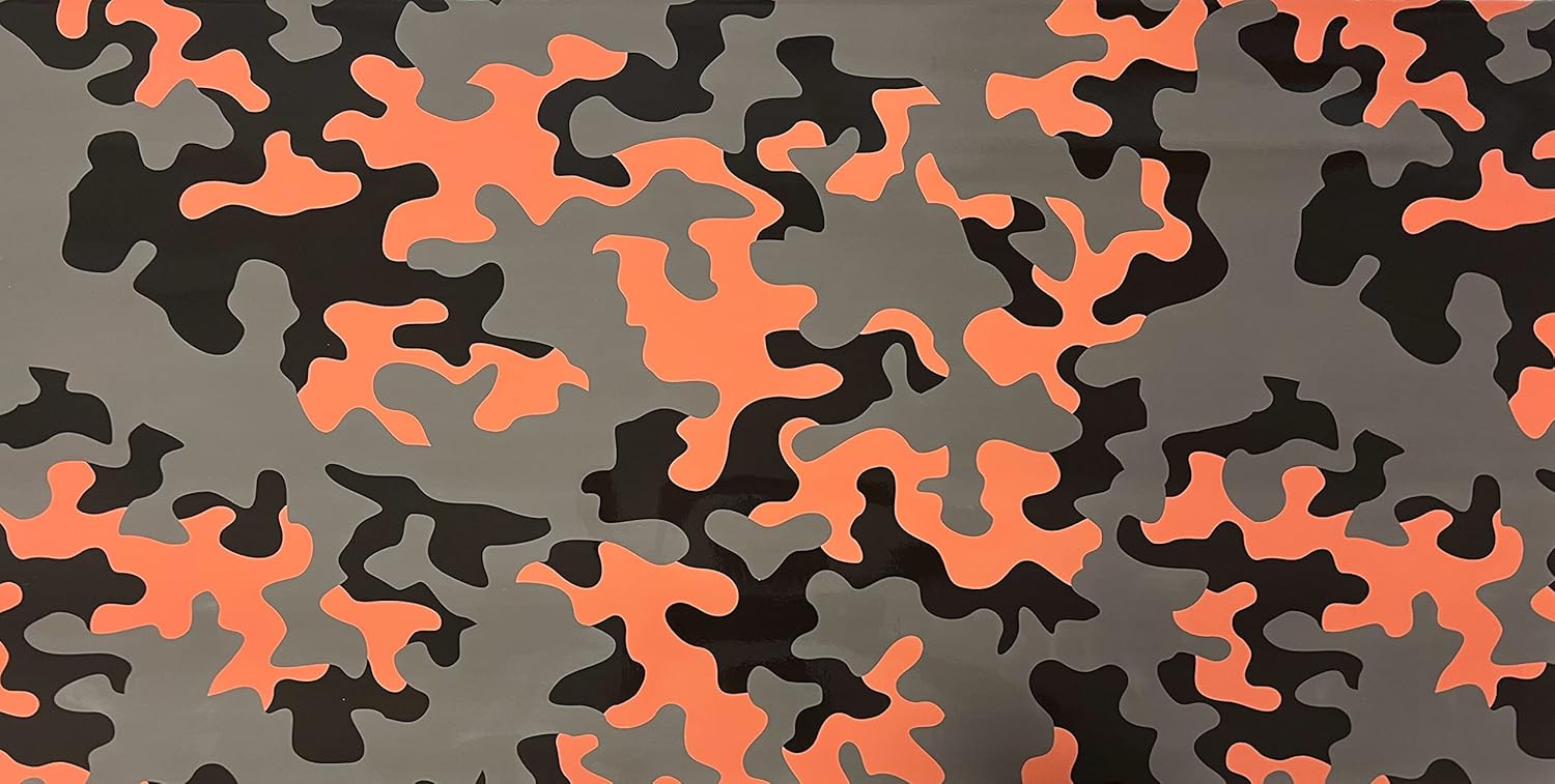 Camo Gloss Camouflage Car Vinyl Film Wrap Decal Sticker Waterproof Air Bubble Free DIY (72"X60" (6FT X 5FT))