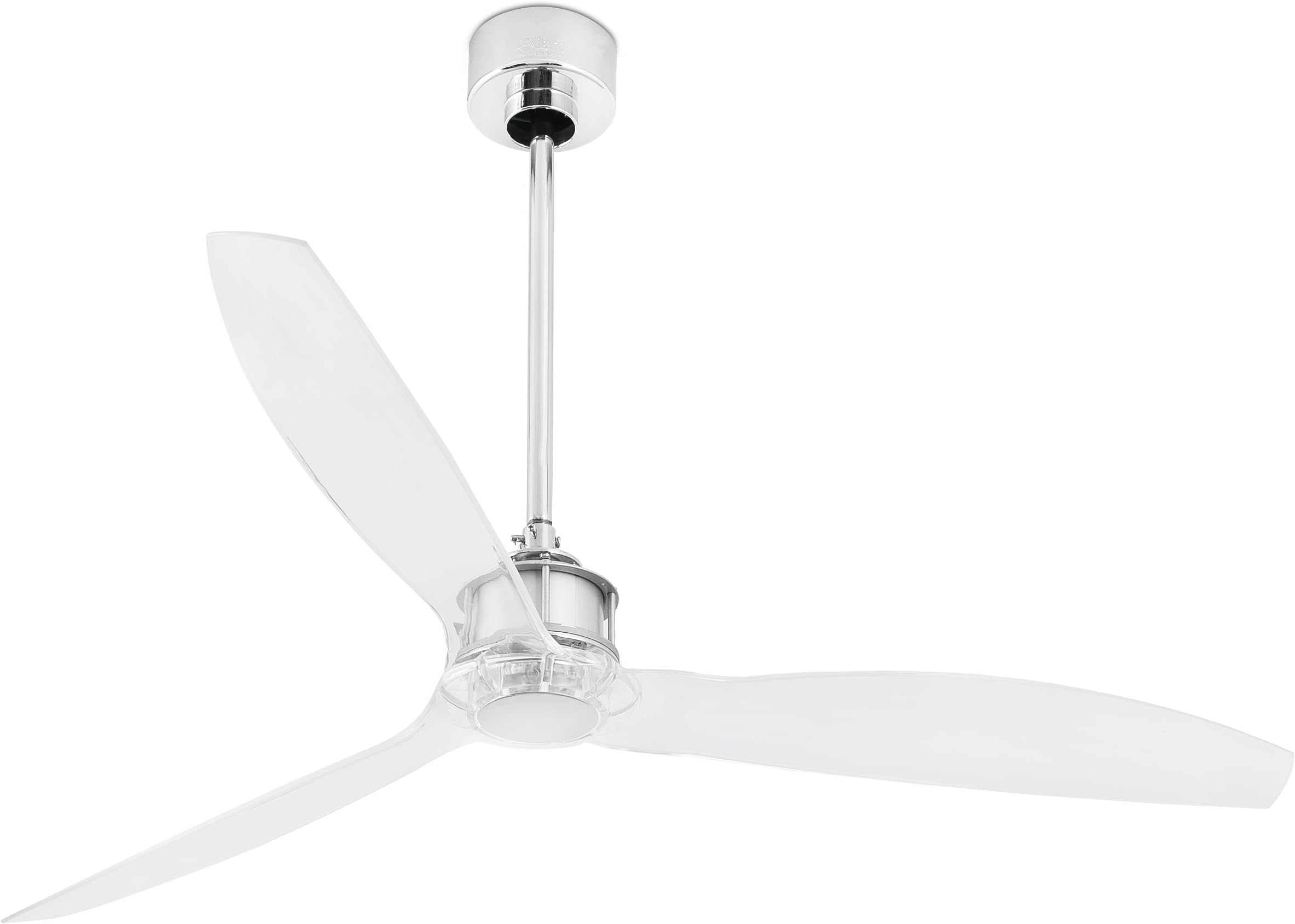 Faro Barcelona Eter 33394 – Fan Without Light, Metal + Clear Polycarbonate