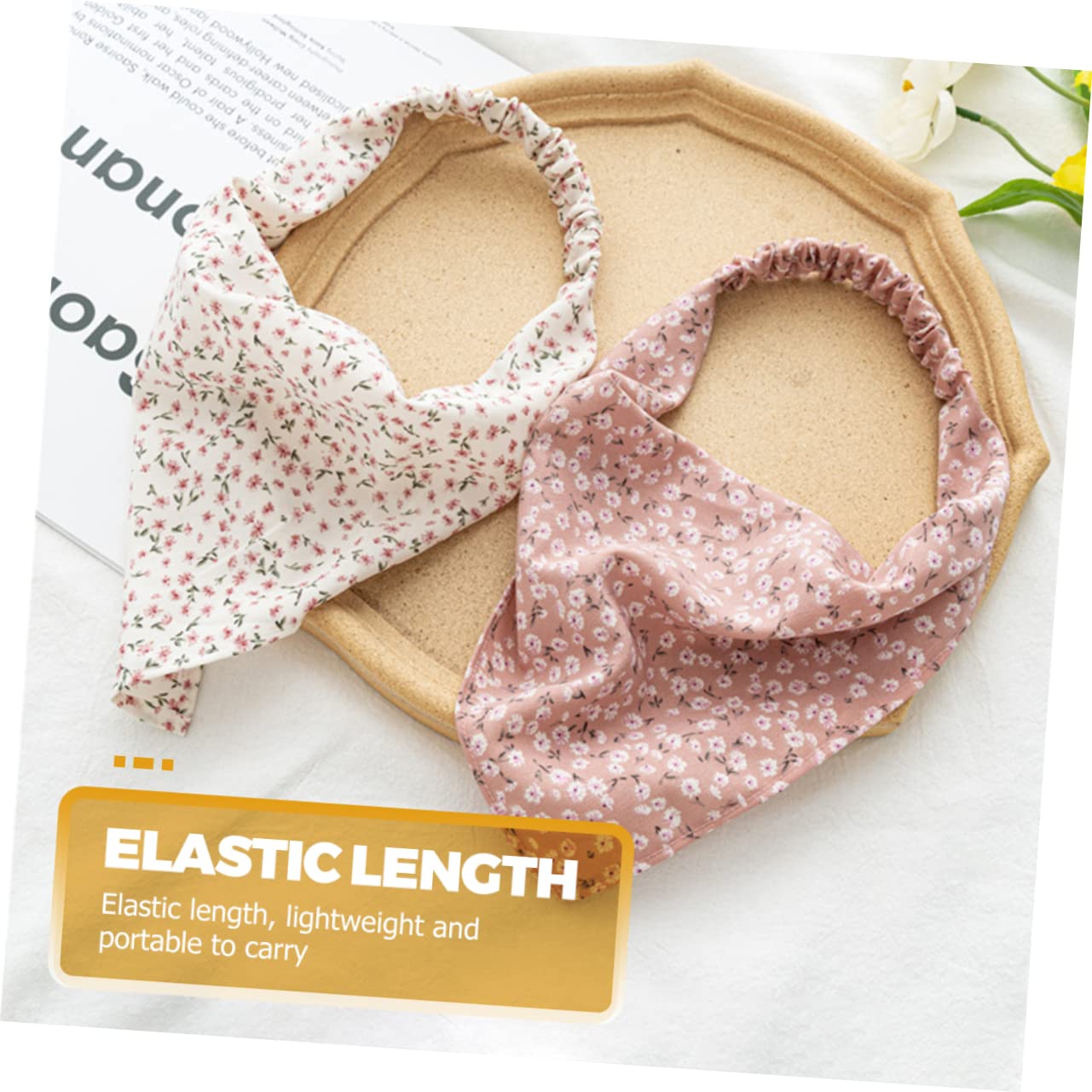 FRCOLOR 30stücke Elastische Haarbandanas Mit Blumenmuster Weiche Kopf Und Haarschals Für Damen Für Make-up Spa Sport Oder Schlaf Verschiedenen Farben
