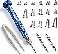 Vista 9 de PTSLKHN S2 - Destornillador pequeño multifuncional 5 en 1, kit de destornilladores magnéticos de acero para lentes, gafas de sol, electrónica