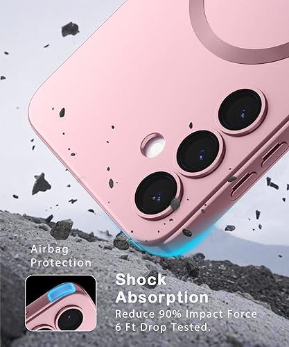 Miniatura 6 de Funda Magnética para Samsung Galaxy S25 Plus para Mujeres Hombres Niñas [Compatible con MagSafe] [Protector de Lente de Cámara] Mate Bonita Delgada