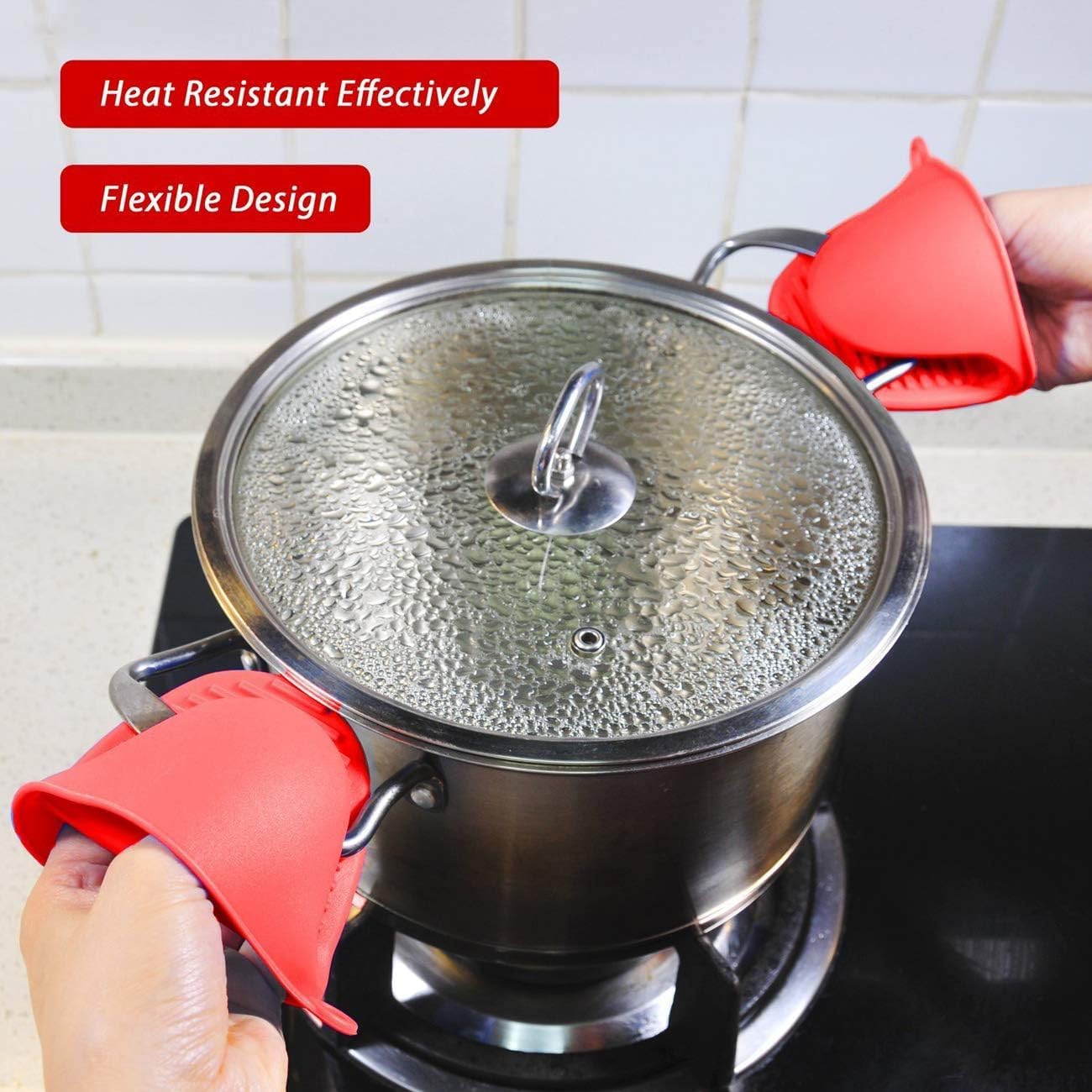 PureBake Baking Gloves for Oven and Microwave - 2PCS Silicone Oven Mitts Heat Resistant, Silicone Potholders for Kitchen, Mini Rubber Oven Glove Kitchen Mittens, Cute Cooking Mitts (Random Color) - Image 8 thumbnail