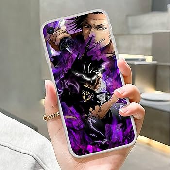 Amazon.com: for Apple iPhone 14, Black Anime Clover Yami