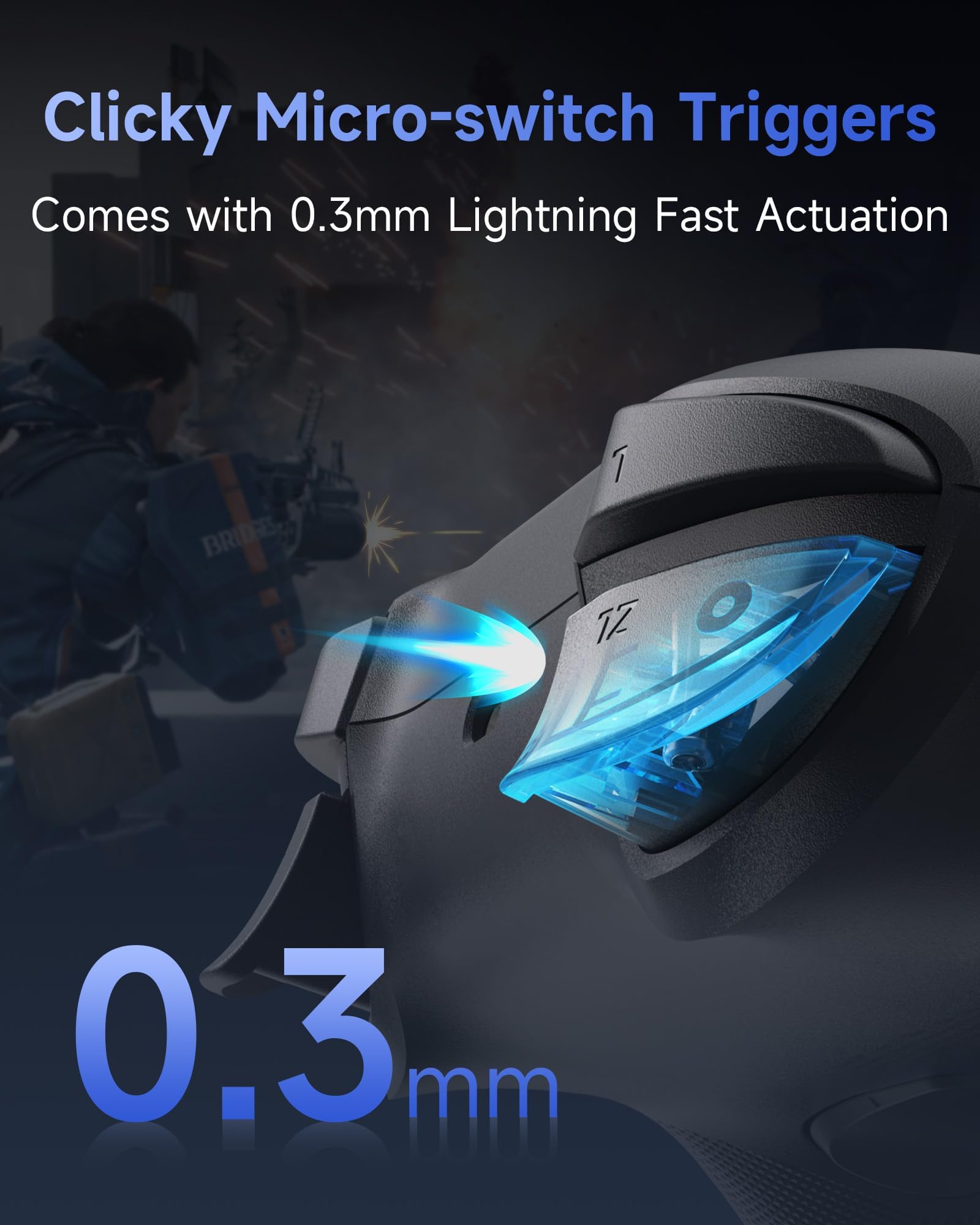 EasySMX S10 Switch 2 Controller mit Wake-up, TMR Joystick, 6-Axis Motion, NFC, 1200mAh, austauschbar D-Pad & Magnetische Frontplatten Schwarz