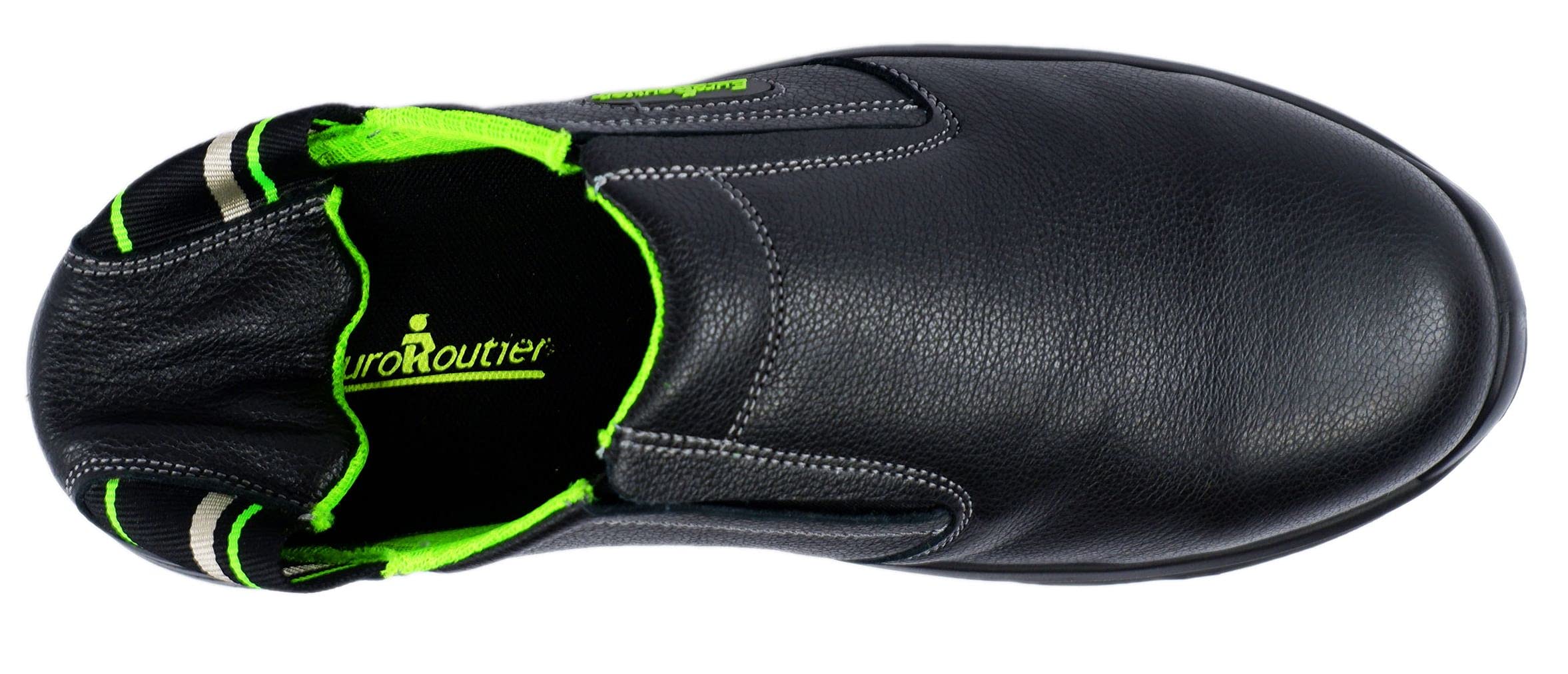 EuroRoutier Hybrid Nappa Black Prawdziwa Skóra, Kapcie, Obuwie Ochronne Z Certyfikatem S1P-SRC