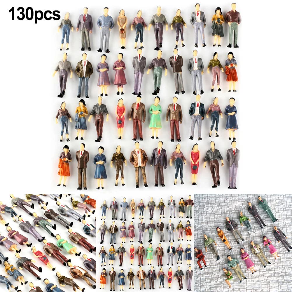 Lot De 50 Figurines Miniatures HO 1/87 - Personnages Debout Pour Maquettes