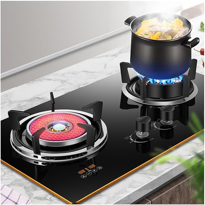 Estufa de Gas 2 Puestos Acero Inoxidable 5.2KW miniatura 2