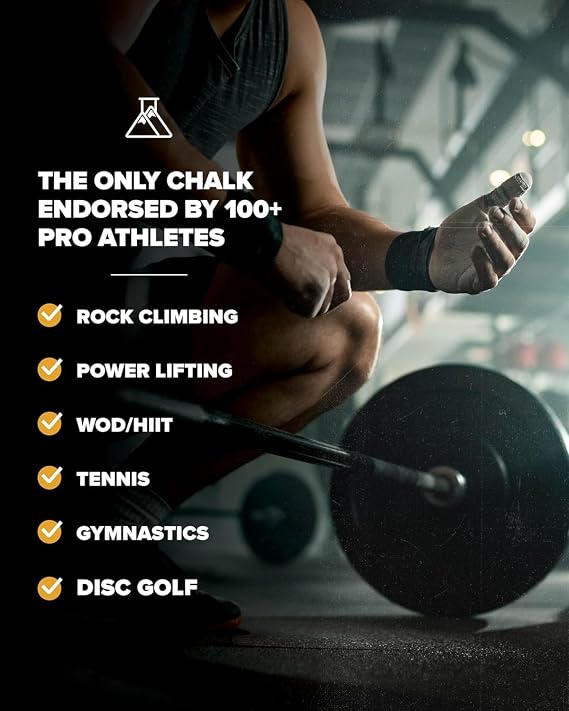 Friction Labs Secret Stuff Liquid Chalk, New Hygienic Formula - Sports Chalk Cream - Great Grip for Gymnastics, Rock Climbing, Sports, Lifting, Pull-Ups, Deadlifts, Kettlebells, Pole
