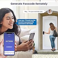 Vista 6 de Wifi Smart door Lock, Bluetooth Keyless Entry Door Lock with Touchscreen Keypad,Fingerprint Electronic Digital Front Door Lock,Keyless Entry Keypad