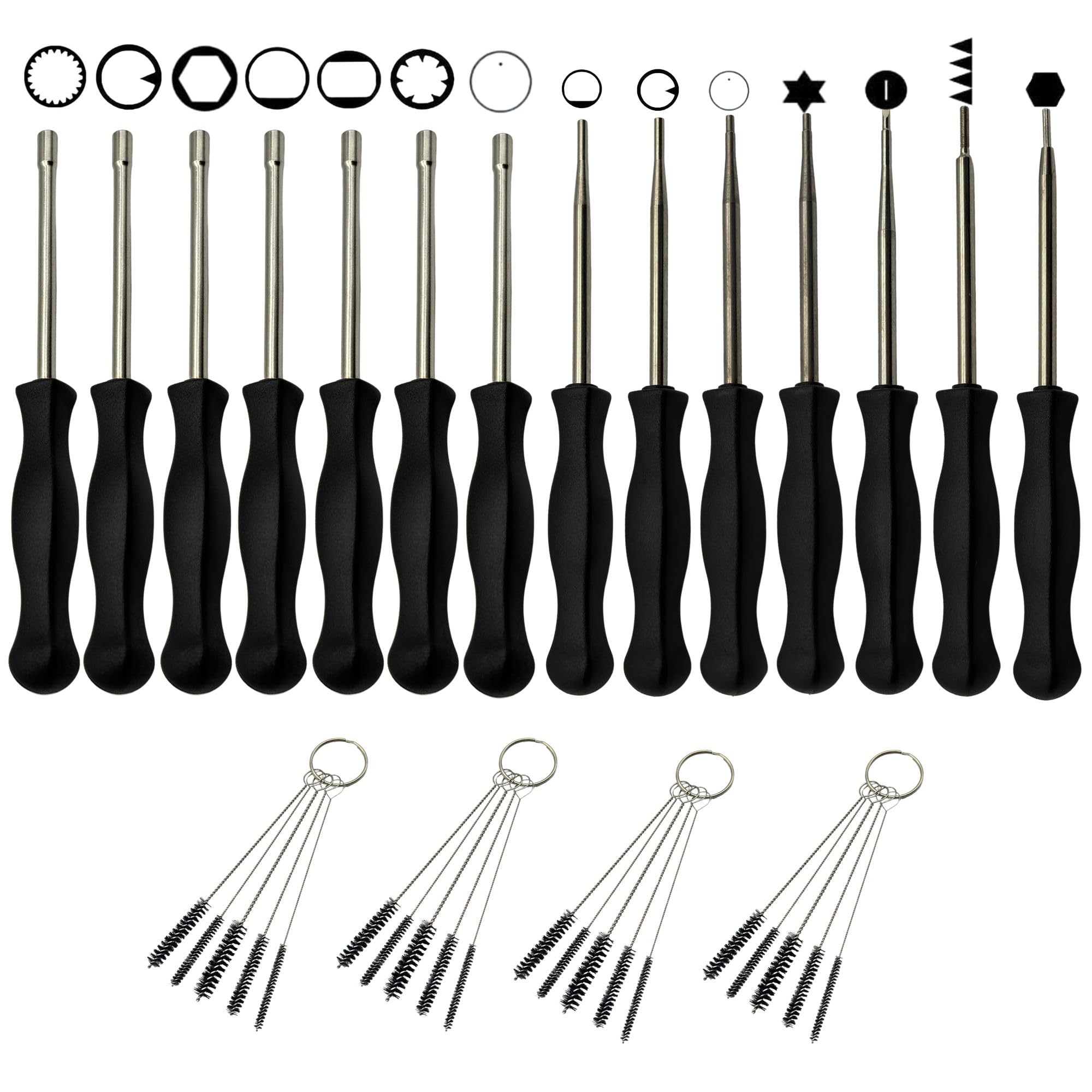 Kit d'outils de réglage de carburateur 14 pièces pour tronçonneuse STHIL Ryobi Husqvarna Echo Poulan Homelite Weed Eater Wacker Tondeuse souffleur de feuilles Tondeuse à gazon