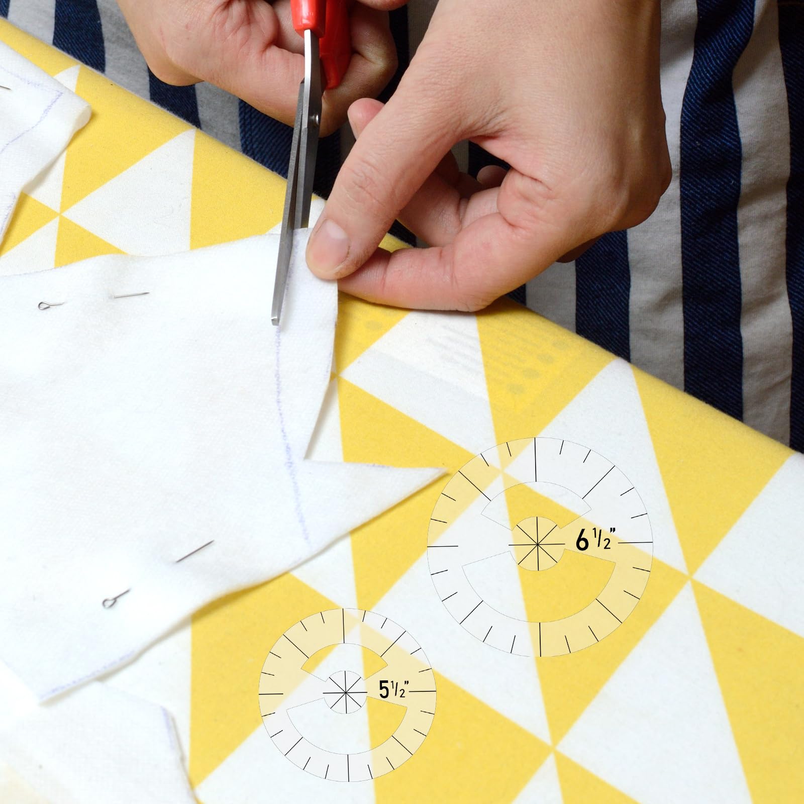 Quilting Templates Acrylic Quilting Ruler Arcs Fans Quilt Circle Cutter ...