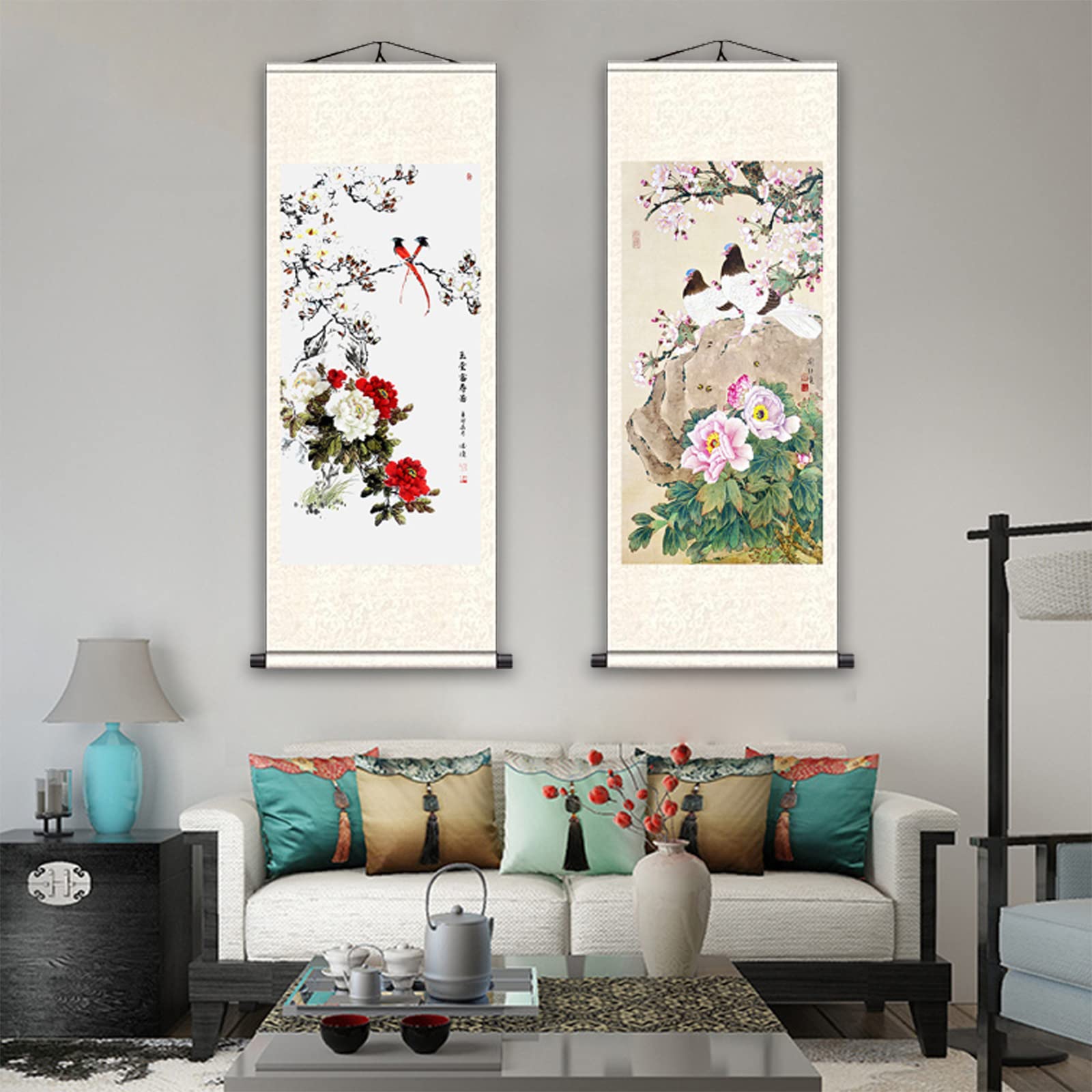Amazon.com: FOVNOT Vintage Chinese Wall Art Scroll - Asian 